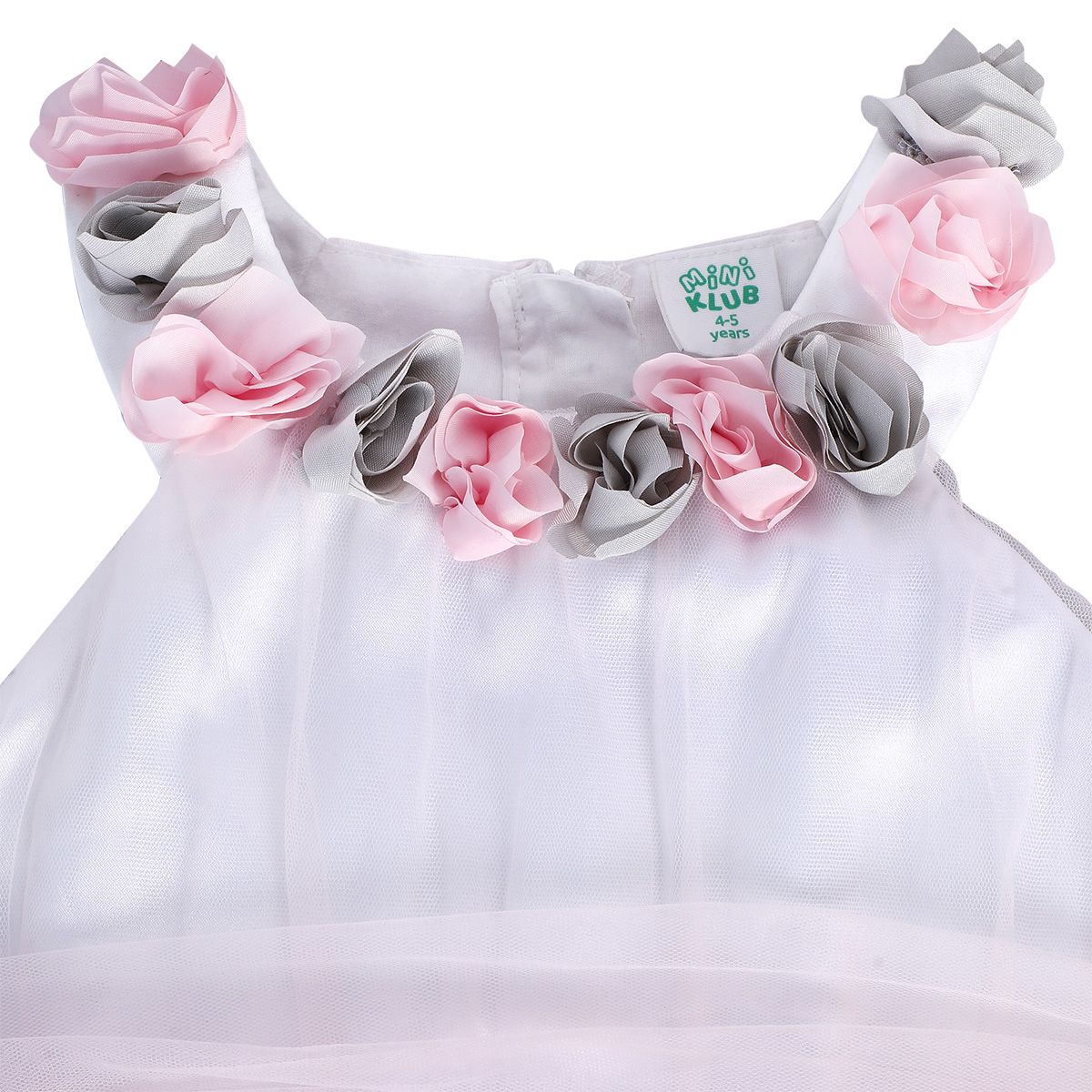 Girls White Pack Of 1 Dress