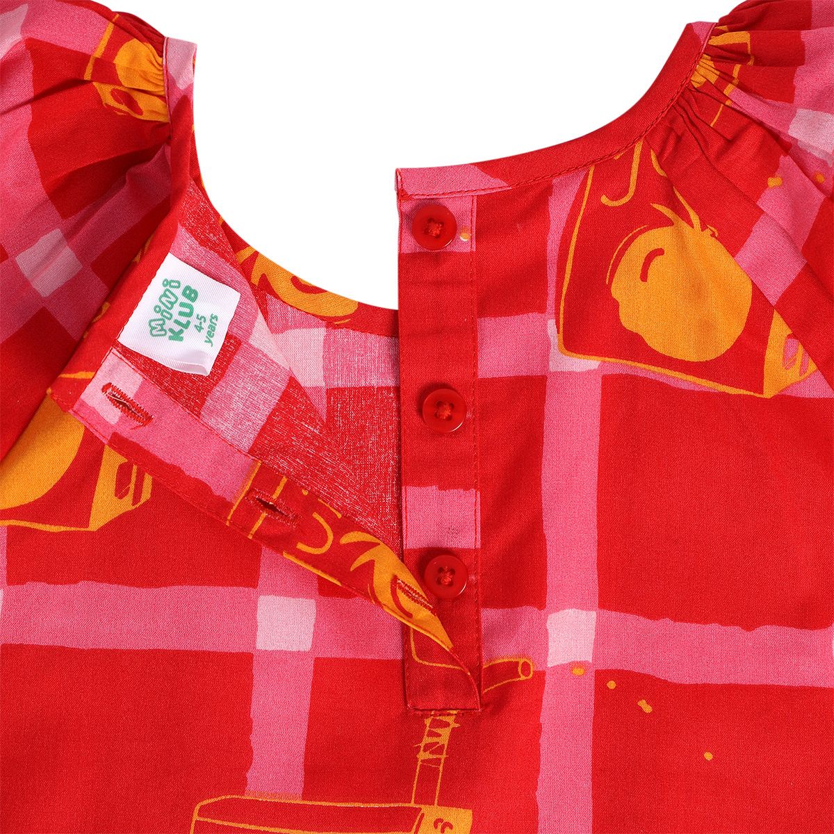 Girls Red Pack Of 1 Dress