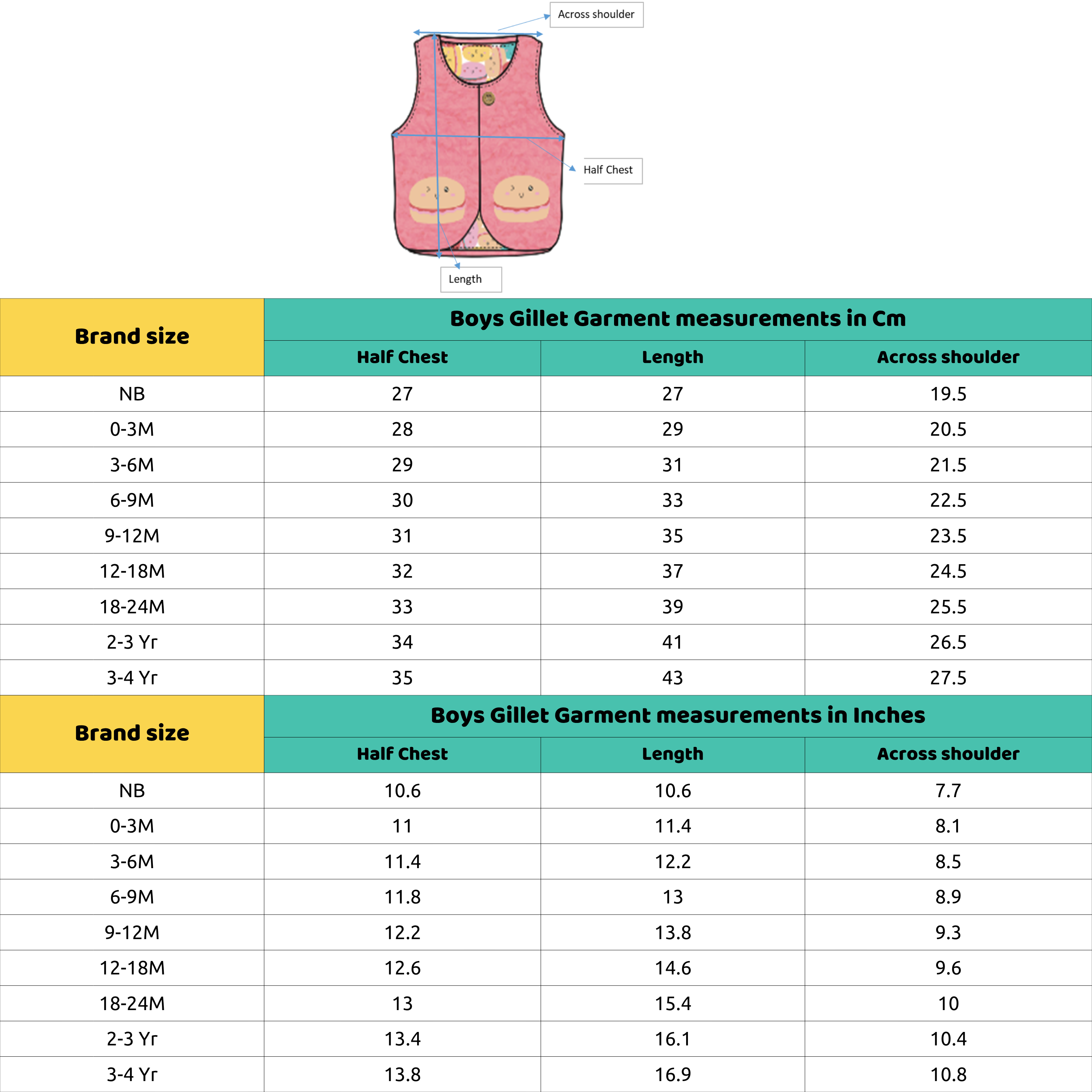Girls Marshmallow Pack Of 1 Gilet