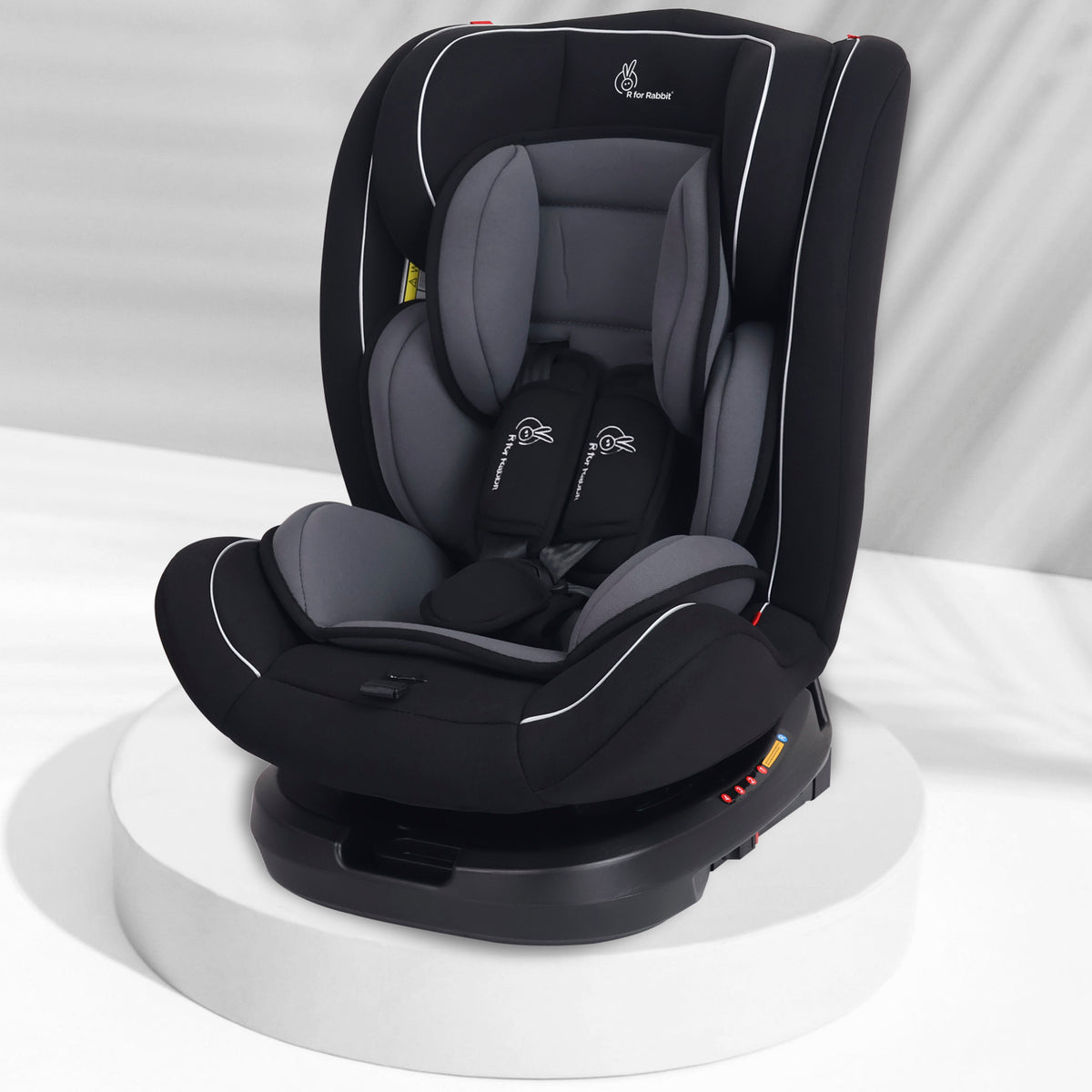 R for Rabbit Jack N Jill Grand ISOFIX Baby Car Seat Black Grey