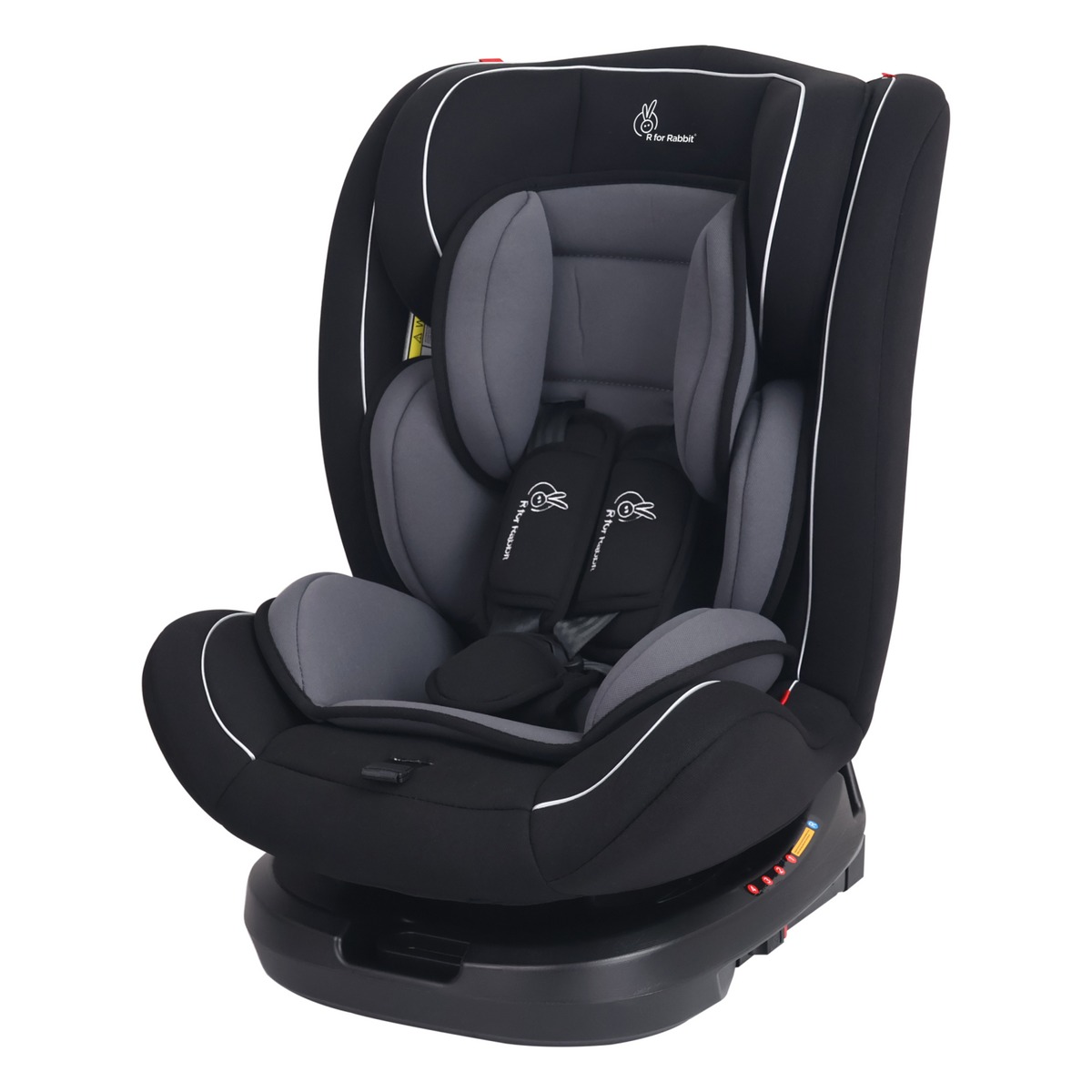 R for Rabbit Jack N Jill Grand ISOFIX Baby Car Seat Black Grey