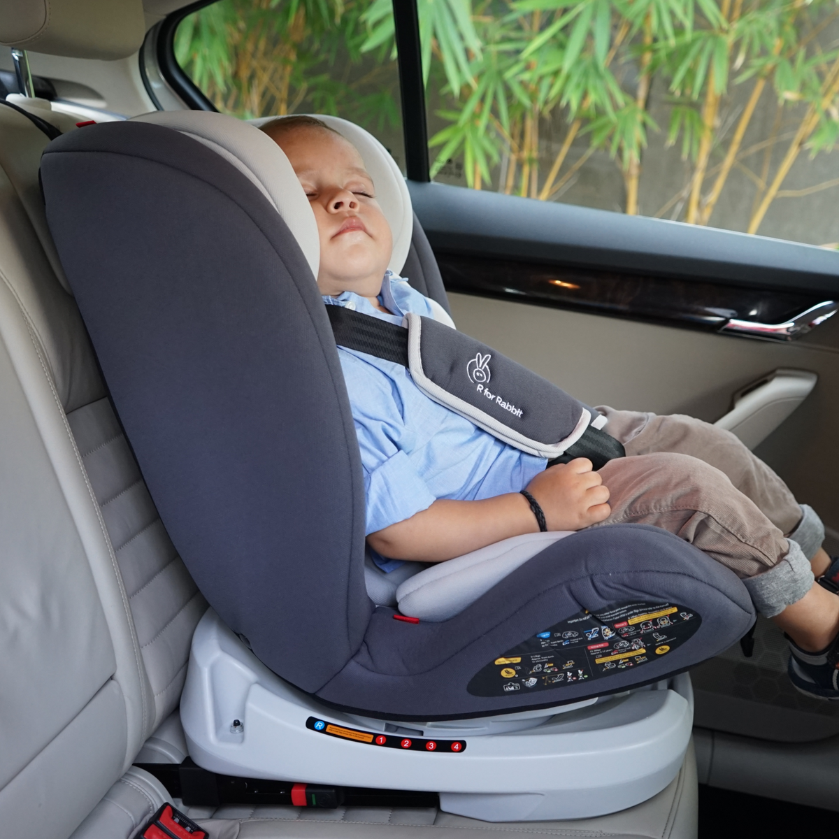 R for Rabbit Jack N Jill Grand ISOFIX Baby Car Seat Grey