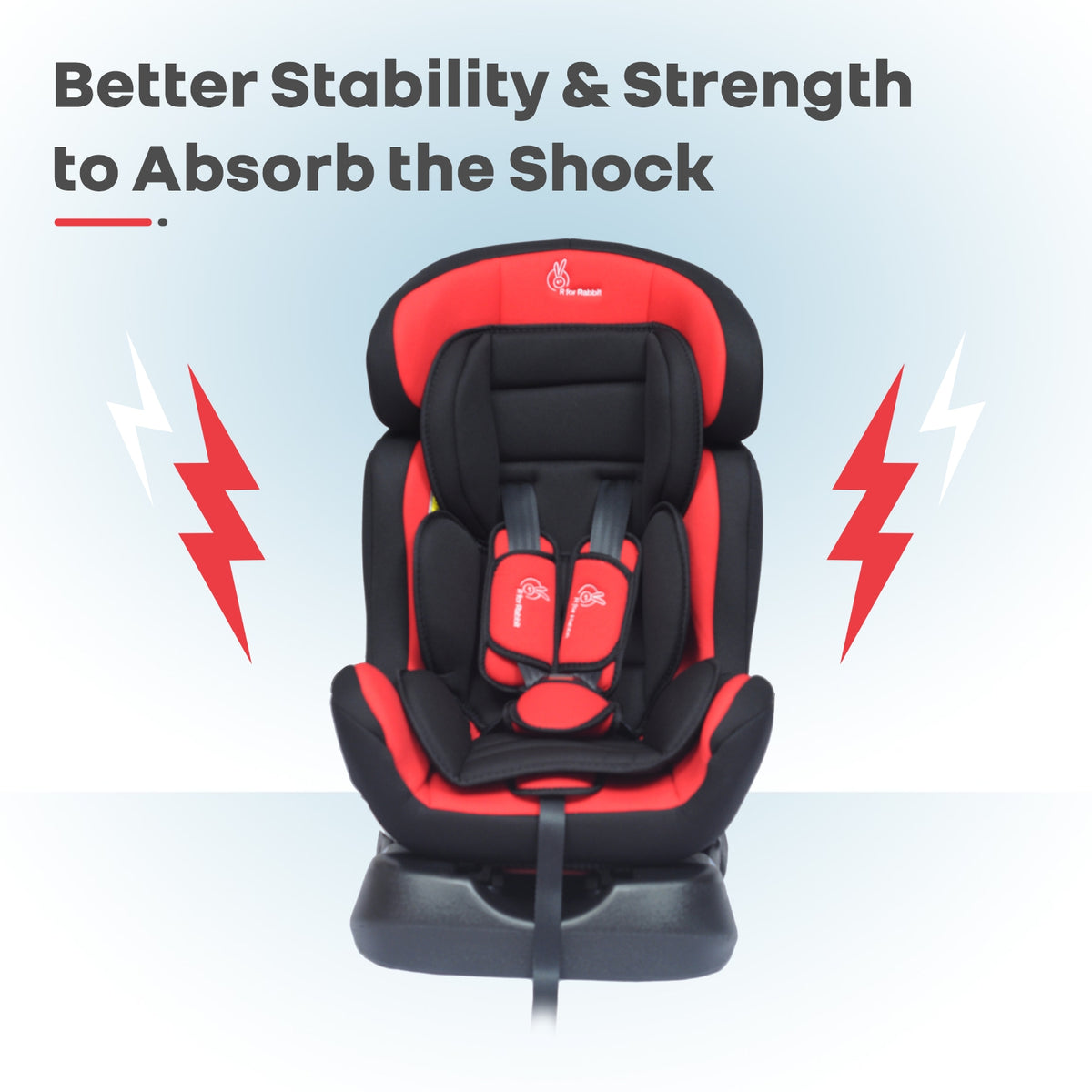 R for Rabbit Jack N Jill Grand Baby Car Seat Red