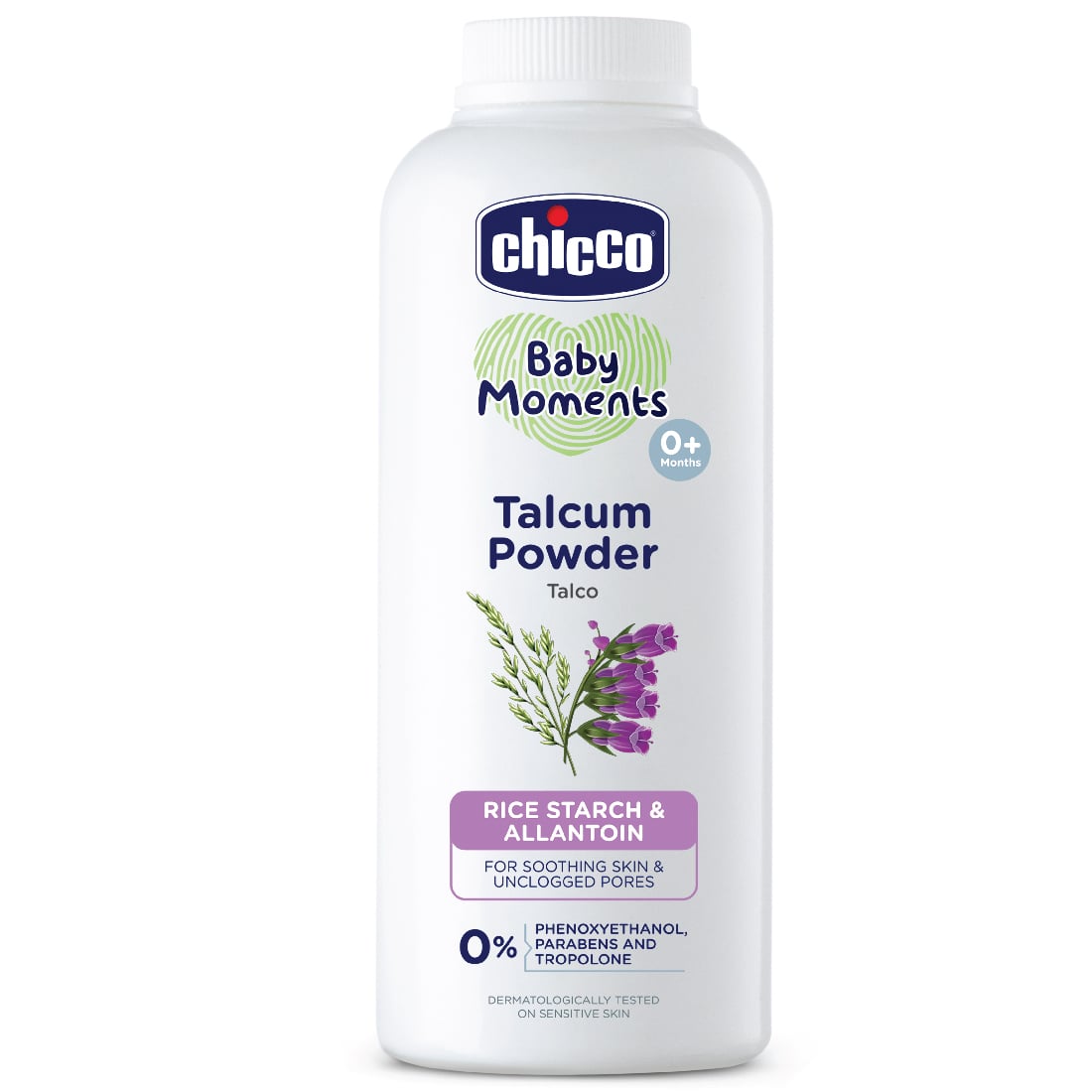 Chicco Baby Moments Talcum Powder with Rice Starch and Allantoin Gentle Baby Skin Care