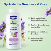 Chicco Baby Moments Talcum Powder with Rice Starch and Allantoin Gentle Baby Skin Care