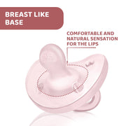 Chicco Baby Peach Silicone PhysioForma Soft Pacifier with Sterilising Case 2-6 Months