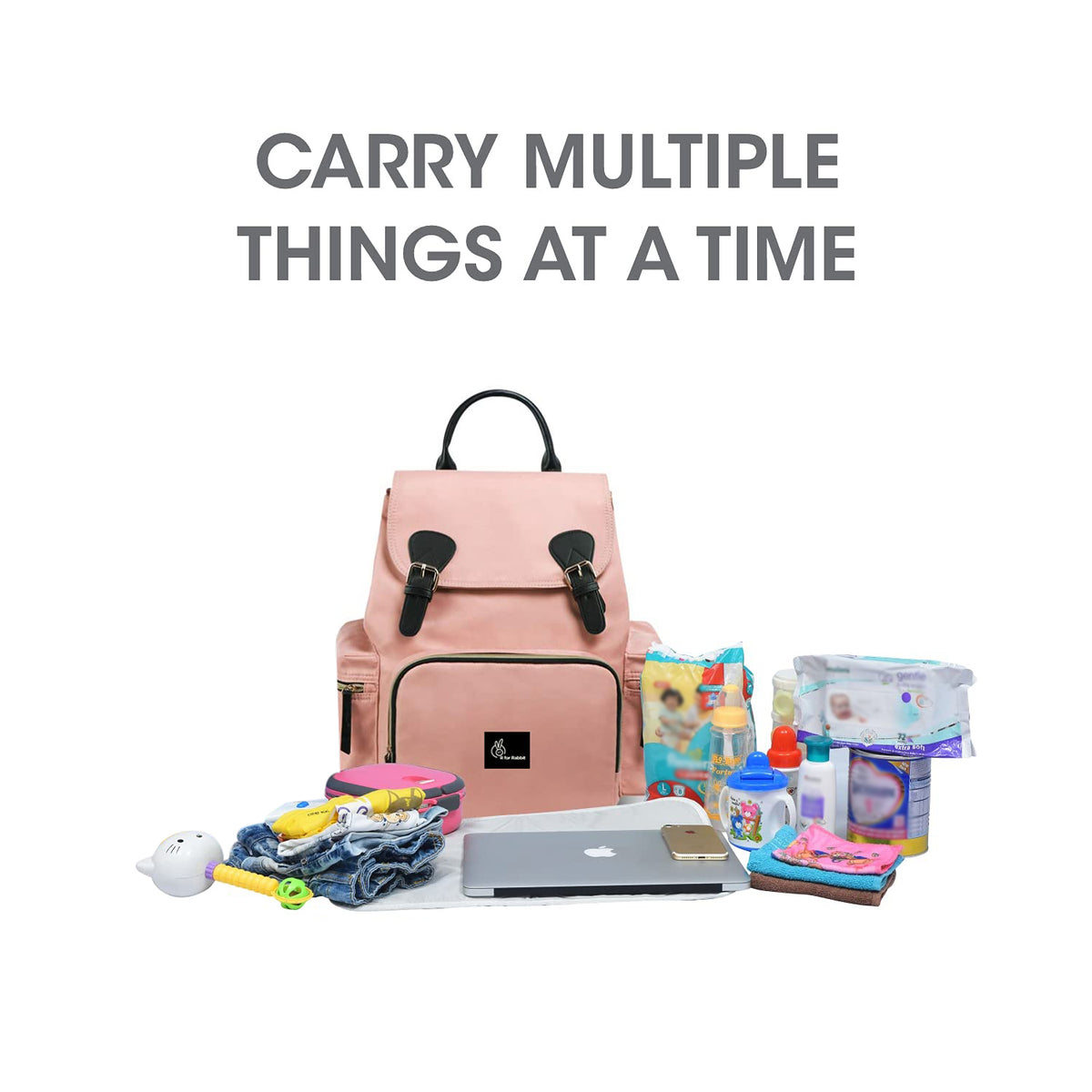 R for Rabbit Caramello Bliss Diaper Bag Pink