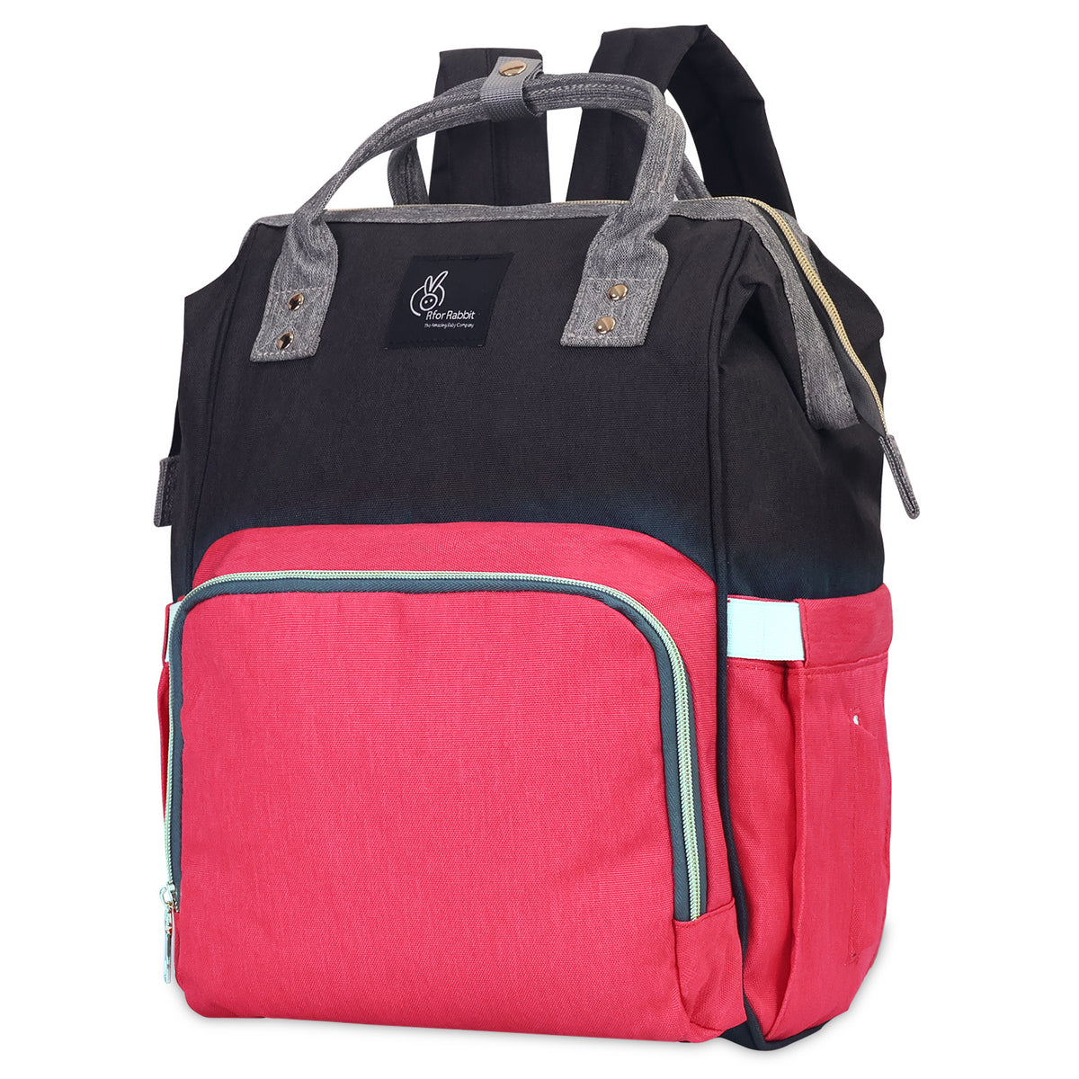 R for Rabbit Caramello Diaper Backpack Red Black