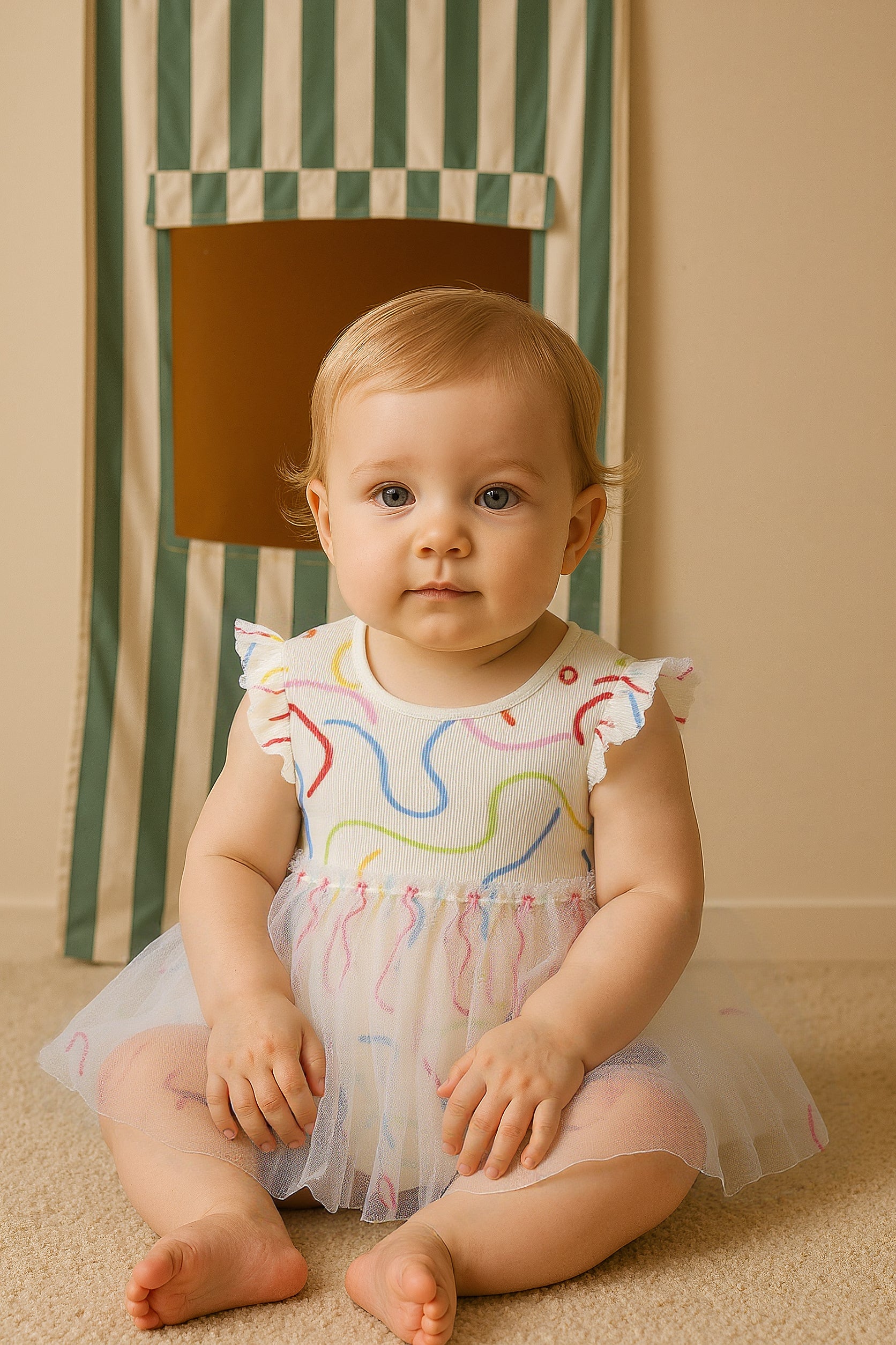 Girls White Short Sleeve Body Suit