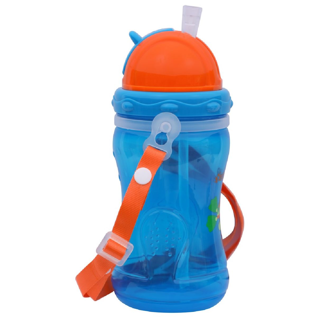 1st Step Soft Straw Baby Sipper Cup with Straps Blue - 360 ml