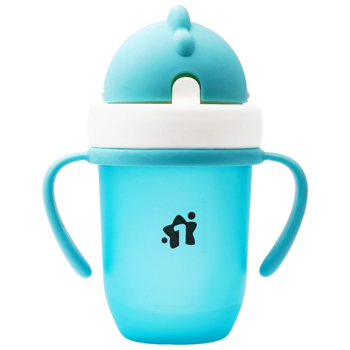 1st Step Soft Straw Sipper With Twin Handles Blue - 210 ml