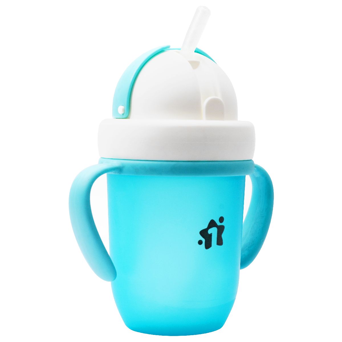 1st Step Soft Straw Sipper With Twin Handles Blue - 210 ml