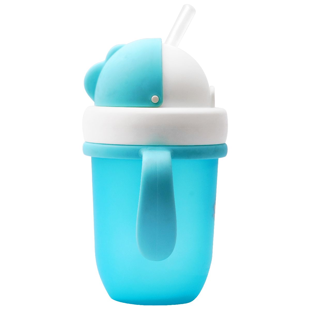 1st Step Soft Straw Sipper With Twin Handles Blue - 210 ml