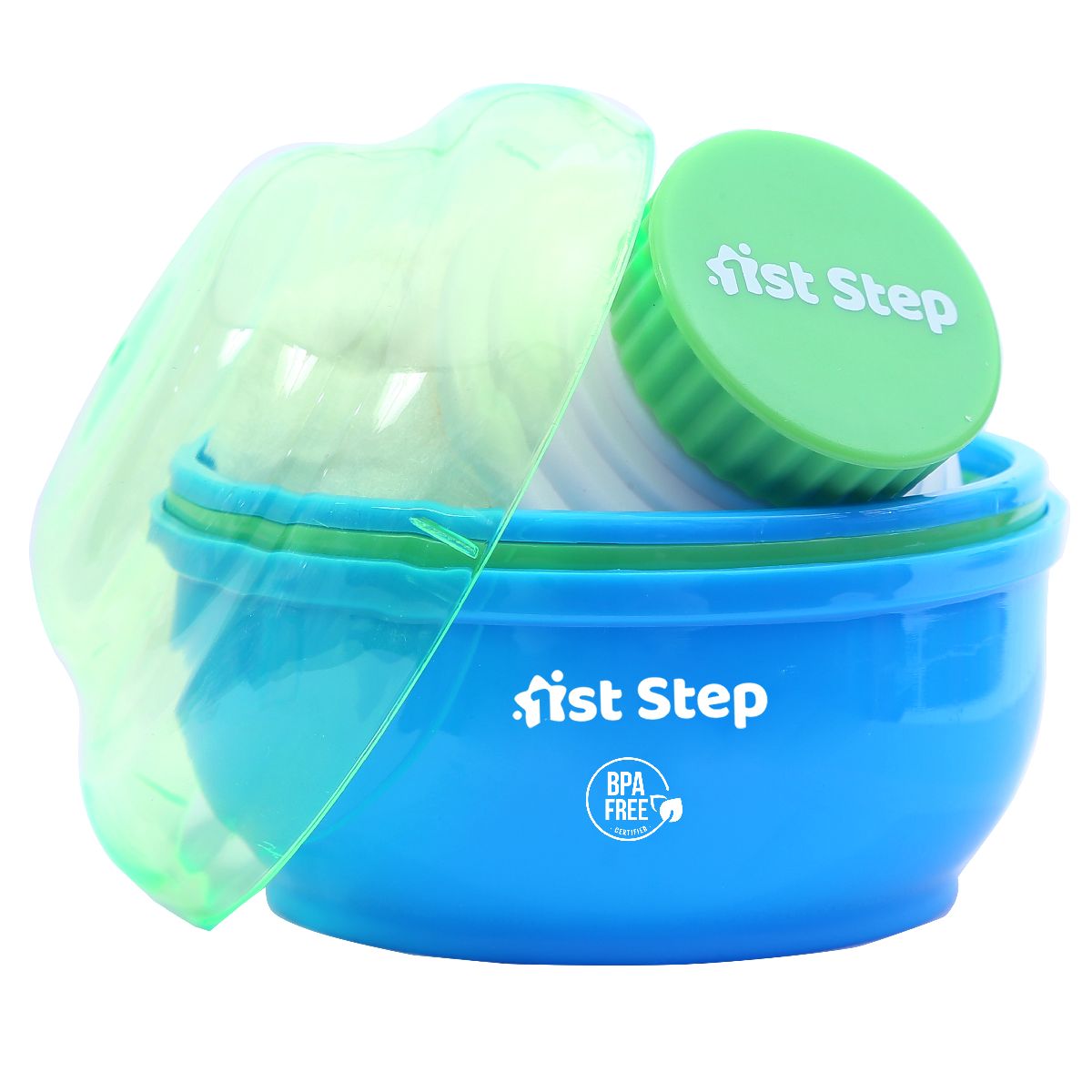 1st Step Refill Powder Puff With Container - Blue