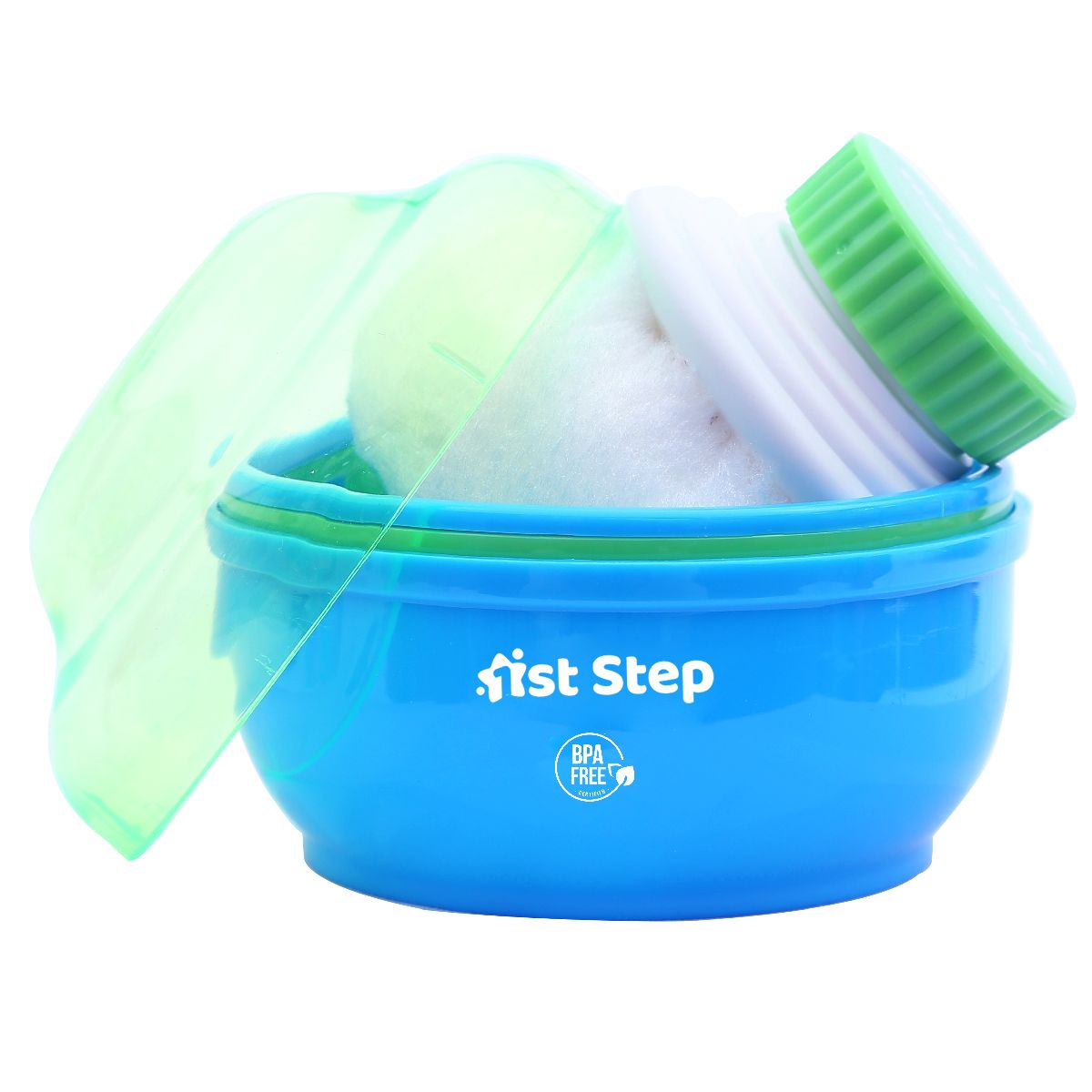 1st Step Refill Powder Puff With Container - Blue