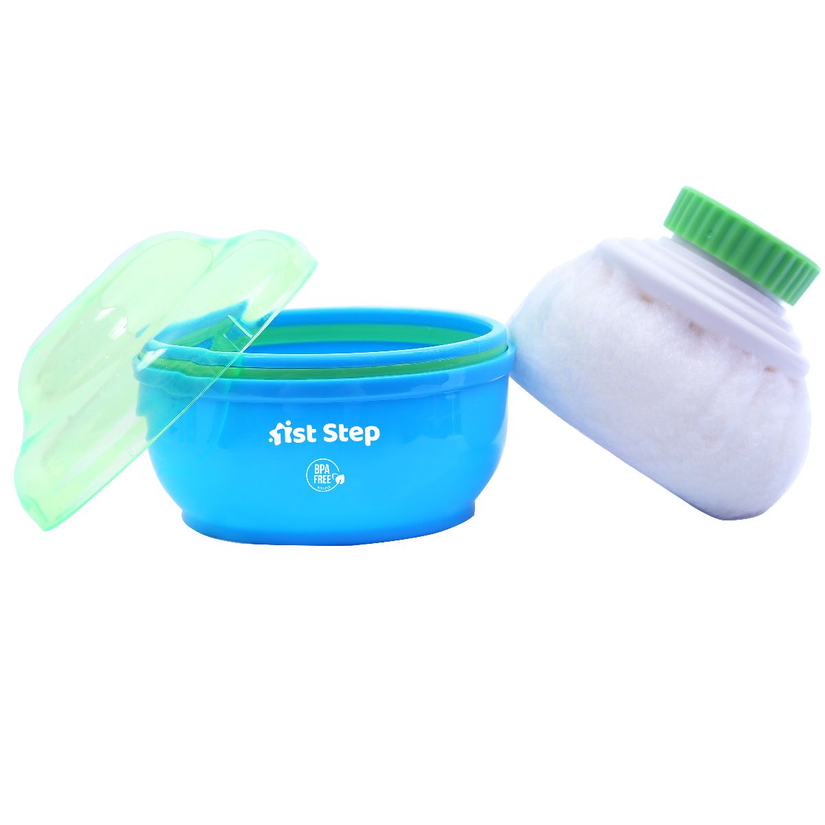 1st Step Refill Powder Puff With Container - Blue
