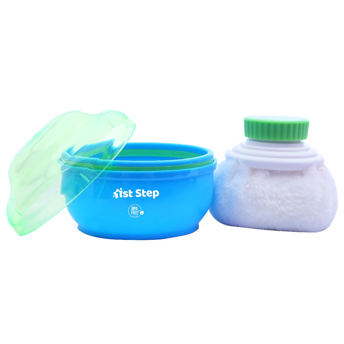 1st Step Refill Powder Puff With Container - Blue