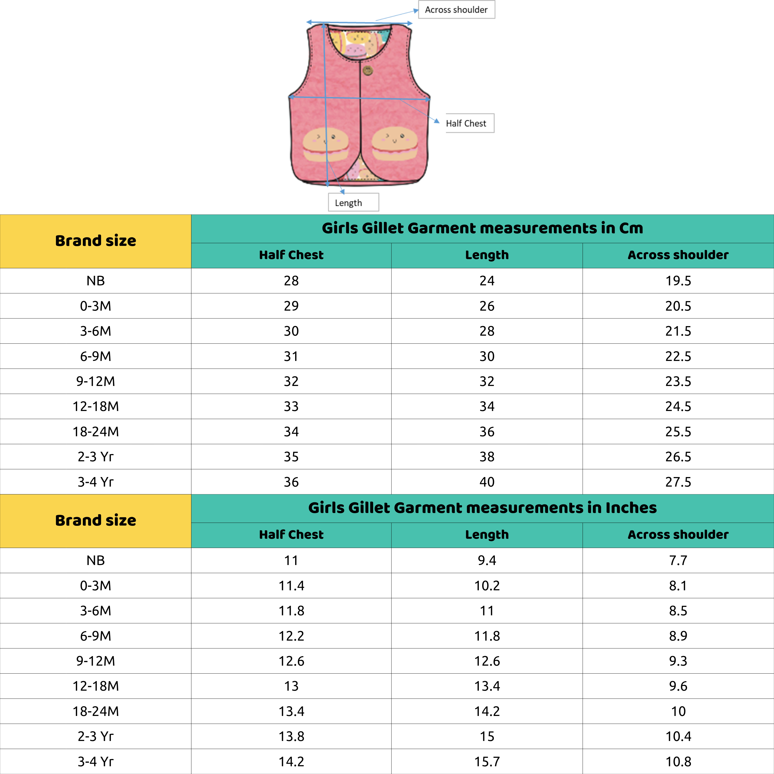 Baby Boys Orange Hooded Puffer Jacket Sleeveless Winter Vest with Animal Pocket Detail