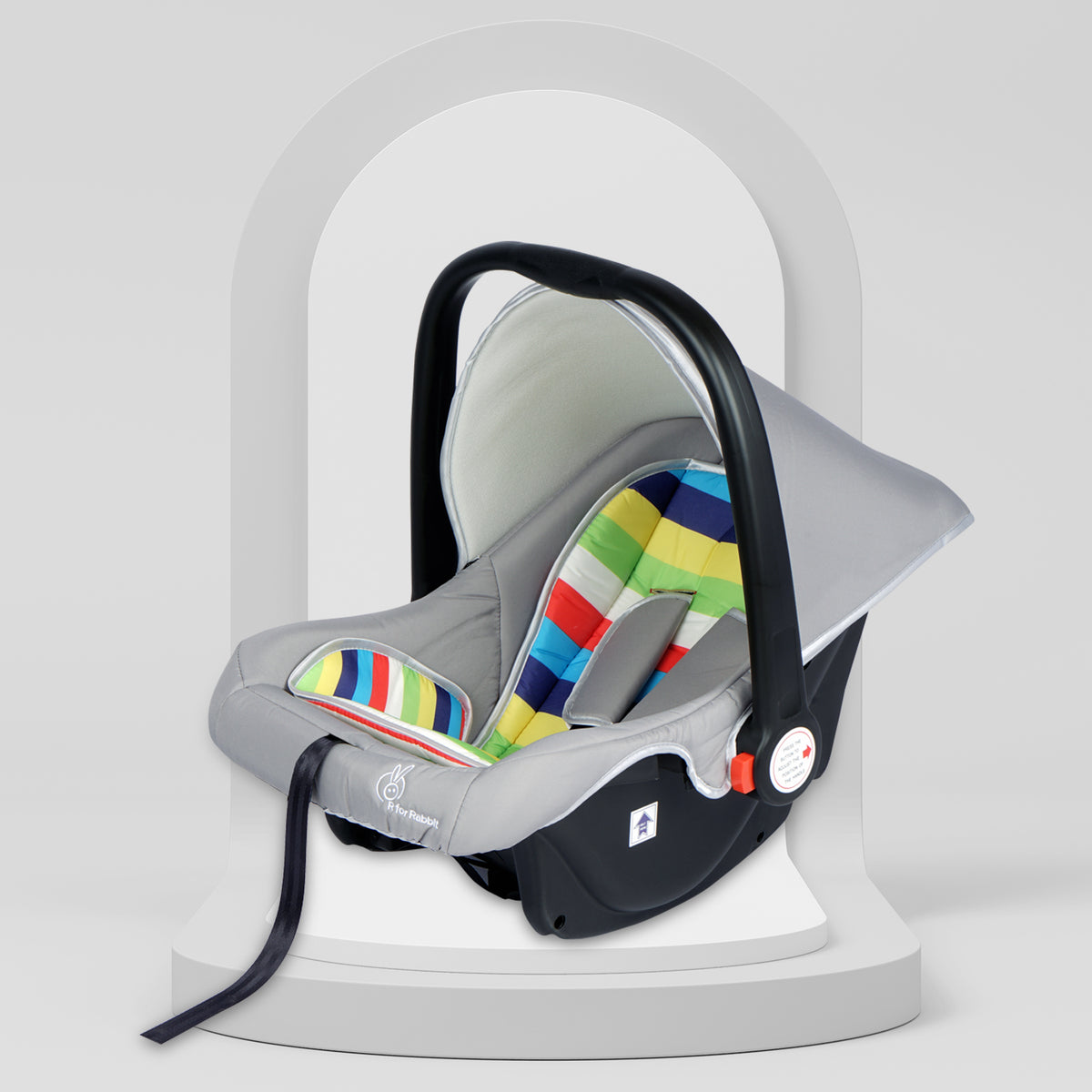 R for Rabbit Picaboo 4 in 1 Carry Cot Car Seat Rainbow