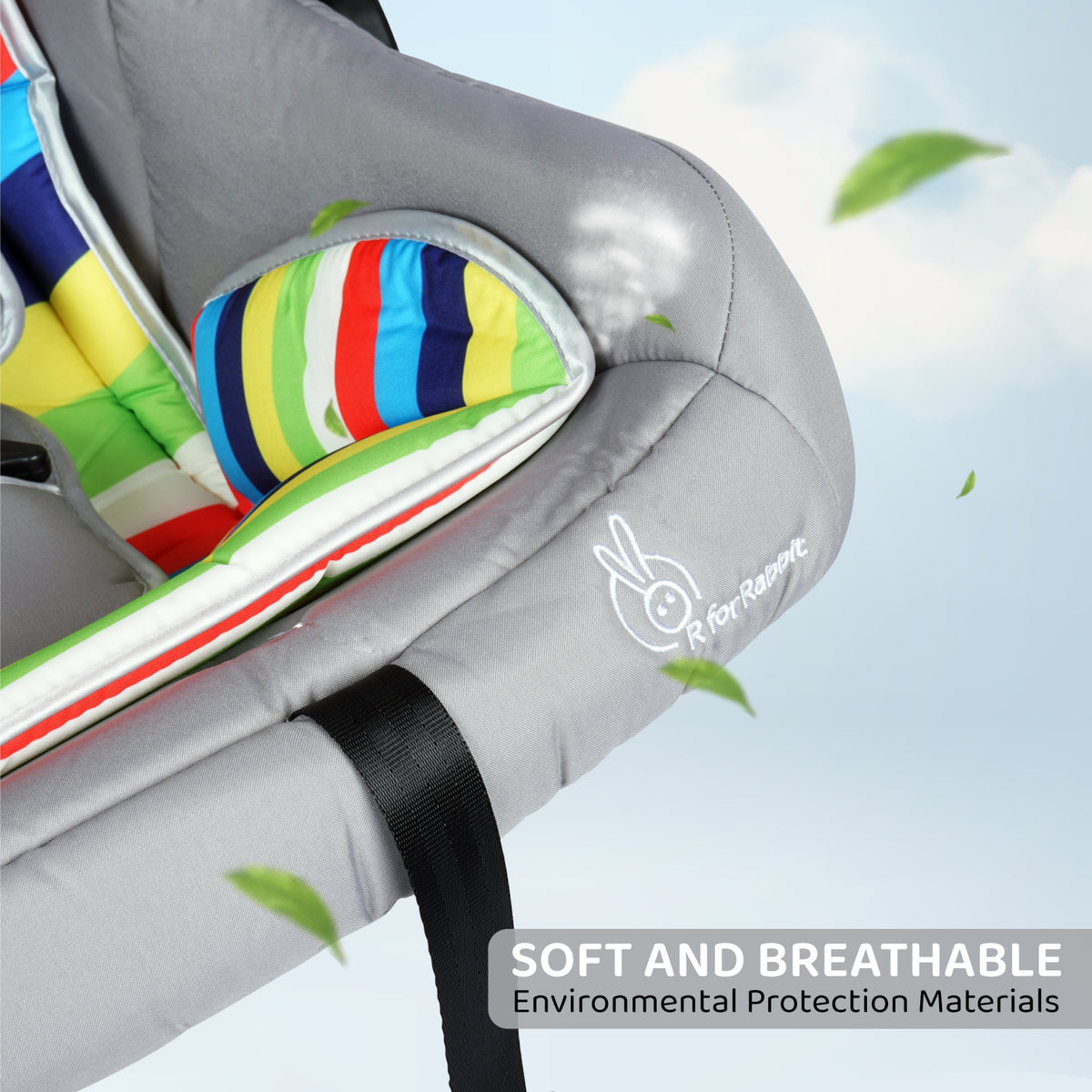 R for Rabbit Picaboo 4 in 1 Carry Cot Car Seat Rainbow