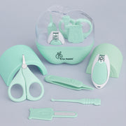 R for Rabbit Stylo Apple Baby Grooming Kit with Nail Cutter, Scissor, Tweezer, Nail Filer & Ear Pick for Newborn Baby Hygiene Care - Mint Green