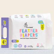 R for Rabbit Feather Diaper Tape Style with 12 Hours Absorption, Chemical Free Protection & Flexible Yoga Fit