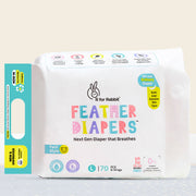 R for Rabbit Feather Diapers Pant Style Large Size Baby Diapers with 12 Hours Absorption, Wetness Indicator & Chemical Free Protection - 70 Pieces