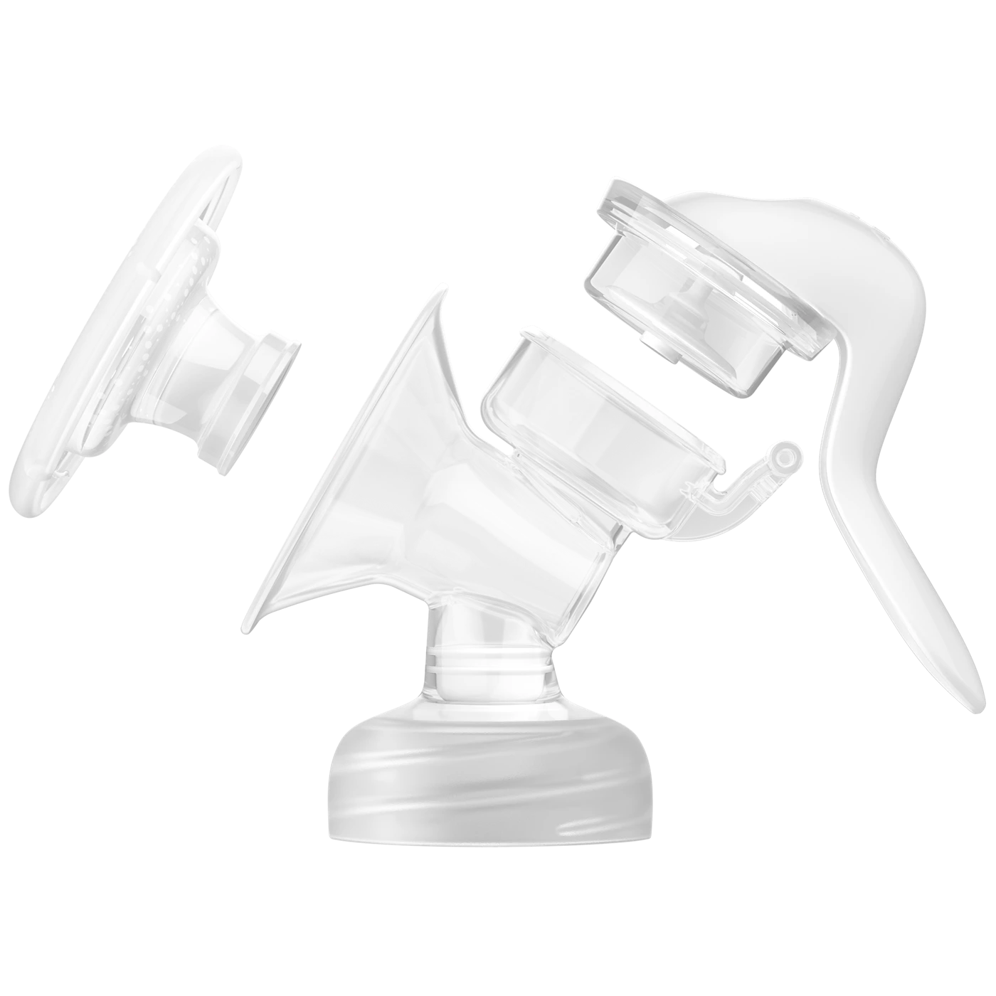 Avent Manual Breast Pump with Natural Motion Technology & Soft Silicone Cushion for Comfortable Milk Expression - White