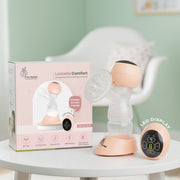 R for Rabbit Lactella Comfort Integrated Electric Breast Pump with LED Display & Rechargeable Battery - Beige
