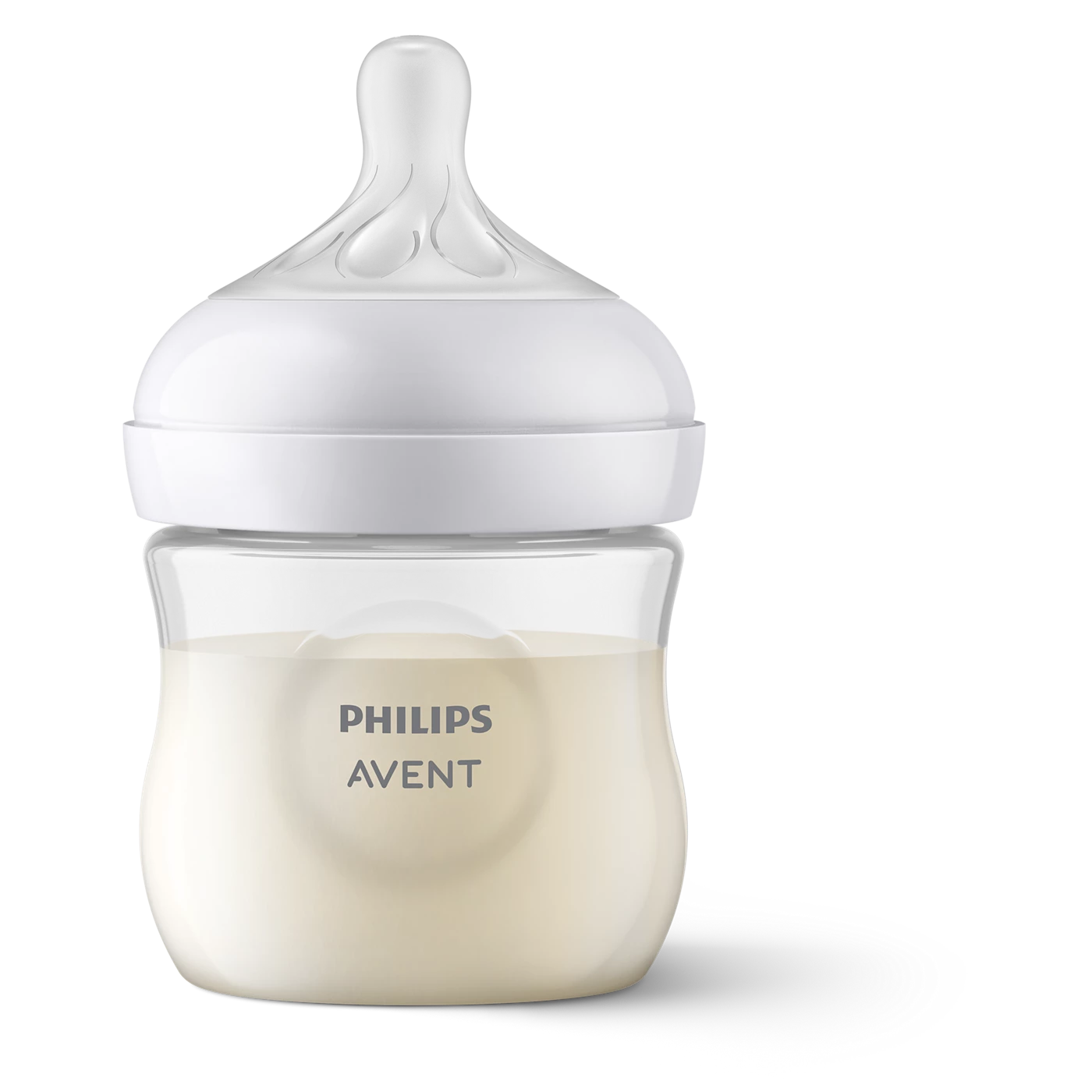 Avent Anti-Colic Baby Feeding Bottle with Soft Silicone Nipple - Transparent White