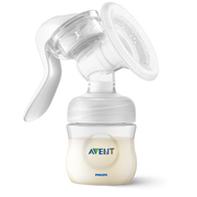 Avent Manual Breast Pump with Natural Motion Technology & Soft Silicone Cushion for Comfortable Milk Expression - White