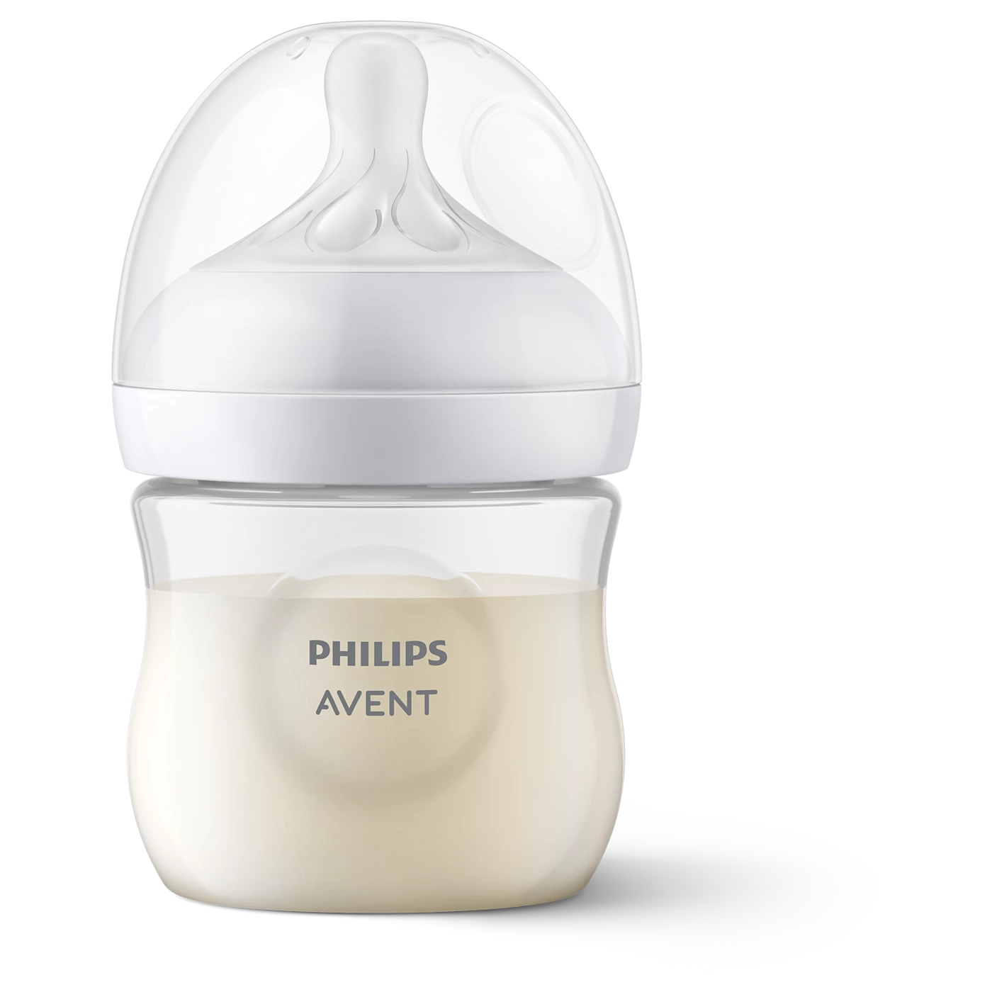 Avent Anti-Colic Baby Feeding Bottle with Soft Silicone Nipple - Transparent White