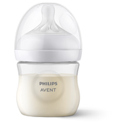 Avent Anti-Colic Baby Feeding Bottle with Soft Silicone Nipple - Transparent White