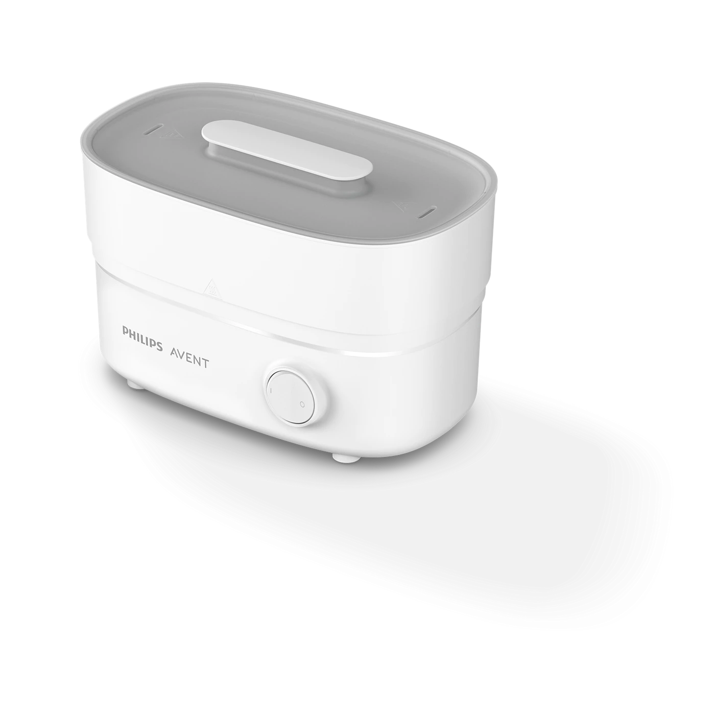 Avent Electric Baby Bottle Sterilizer with BPA Free Accessories Holder - White Grey