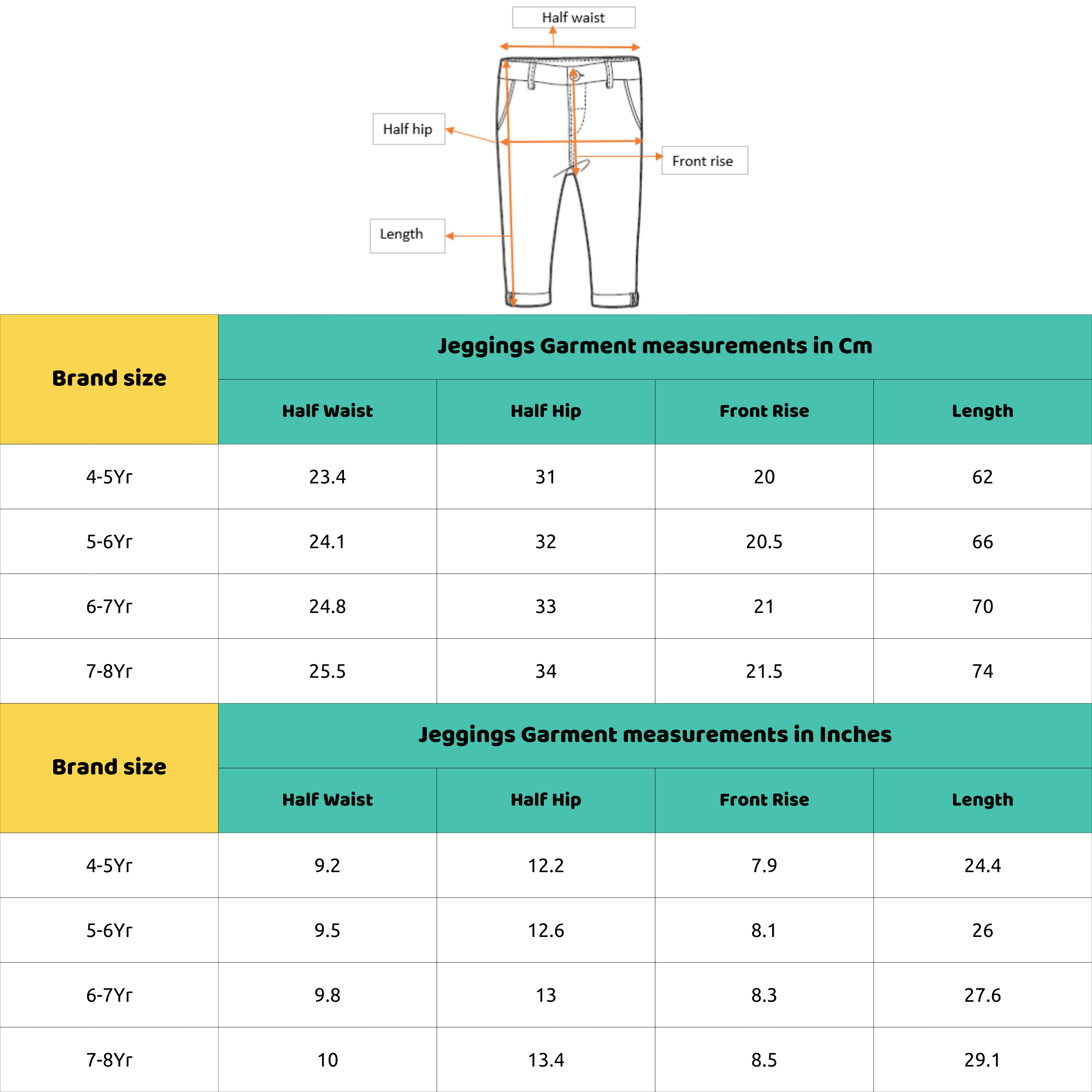 Girls Light Blue Cotton Blend Heart Jogger Pants Drawstring Waist Casual Wear