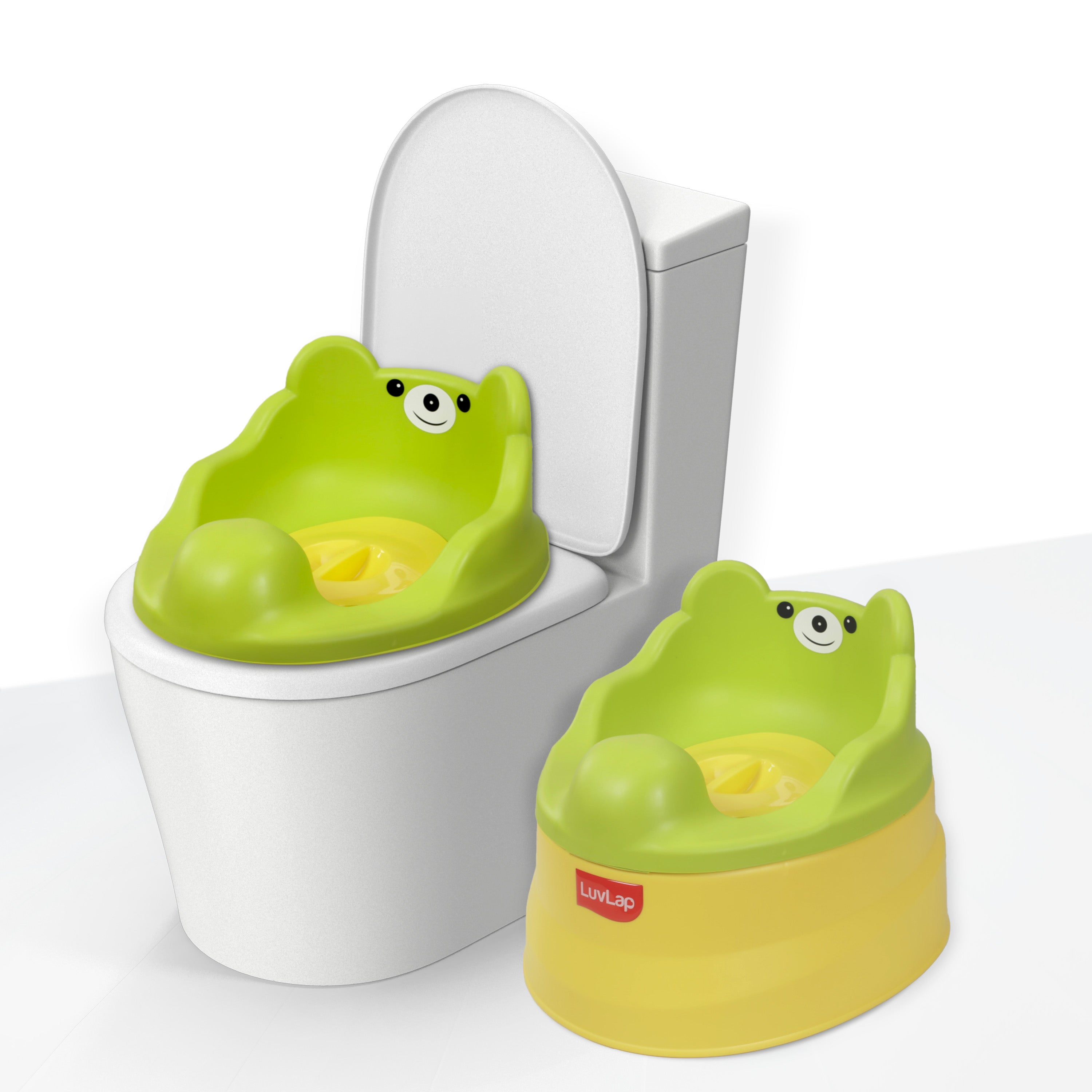 LuvLap Baby Potty Training seat - Yellow & Green