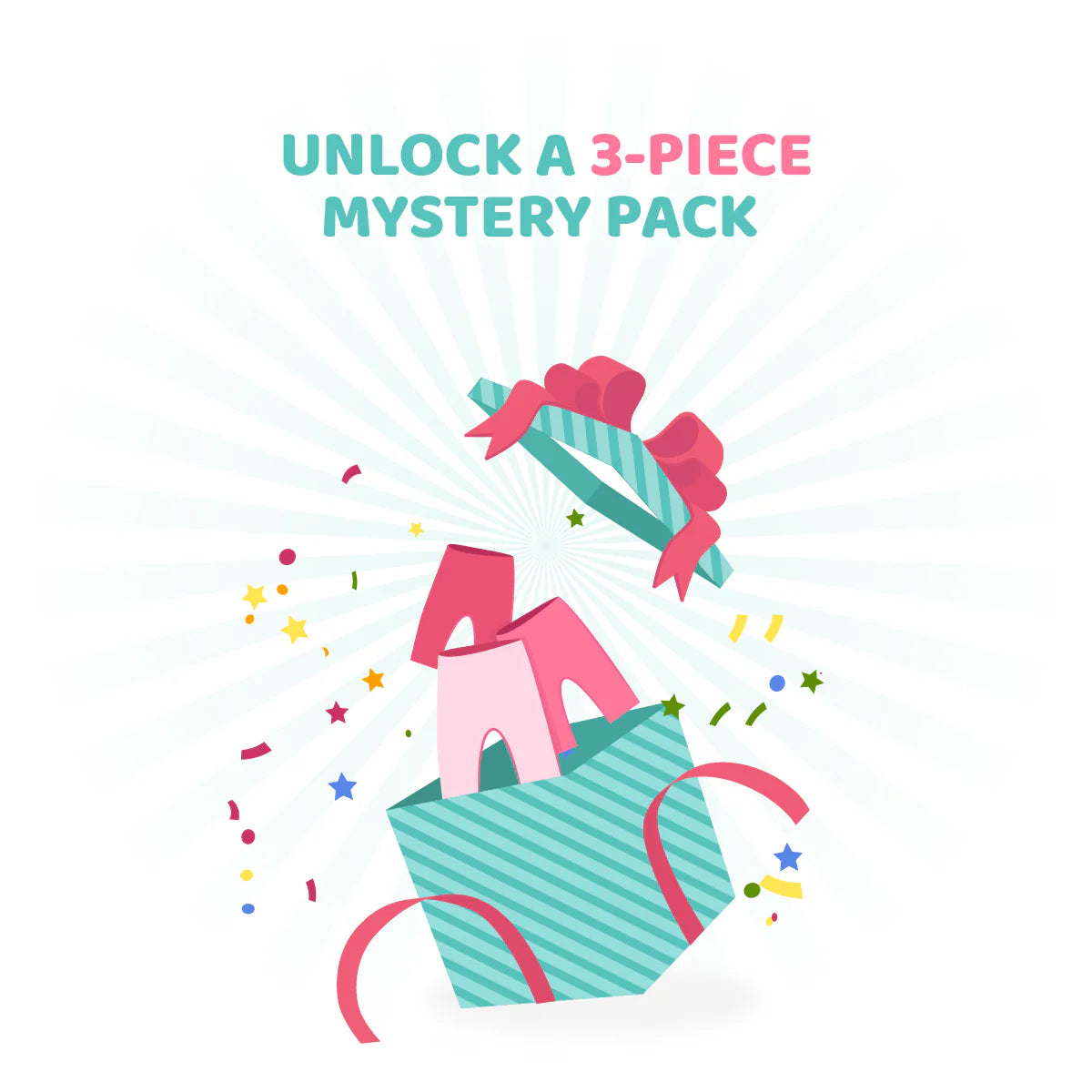 Baby Girls Pack Of 3 Leggings Mystery Pack - Assorted