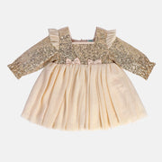 Girls Beige Pack Of 1 Dress