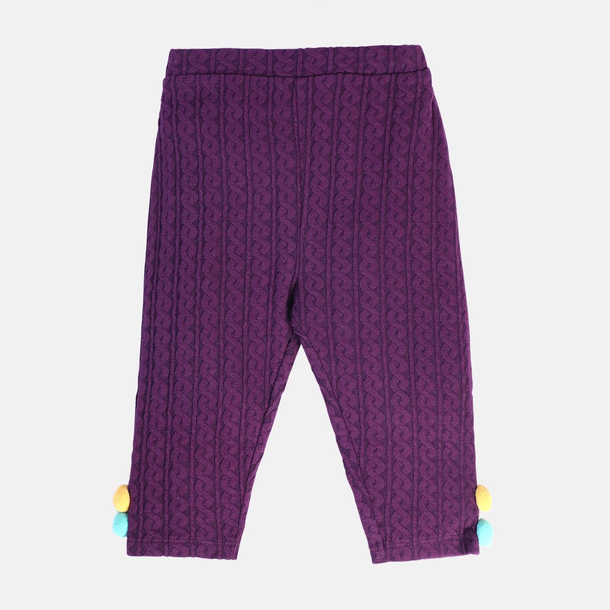 Girls Purple Pack Of 1 Knit Bottom