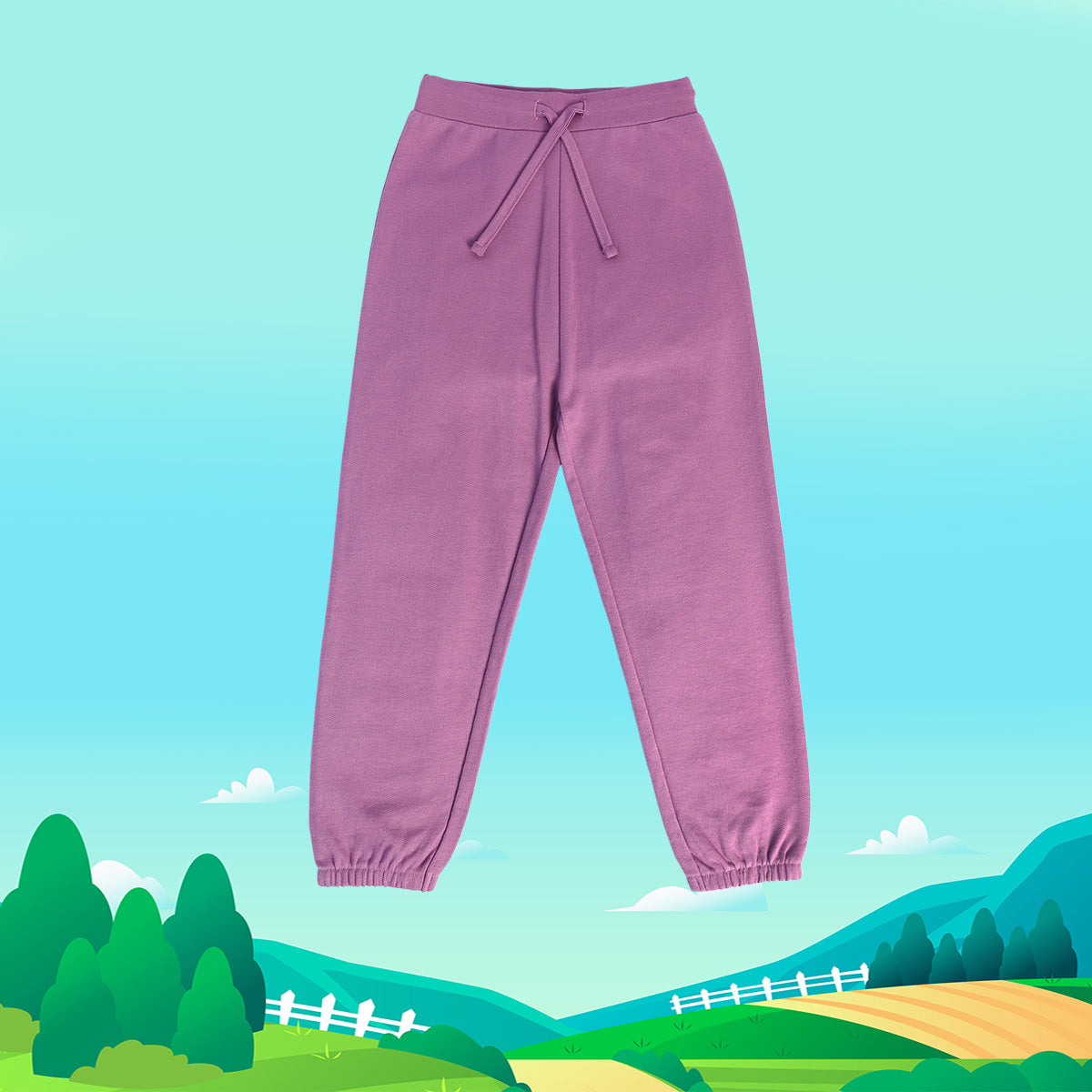 Girls Purple Pack Of 1 Jogger