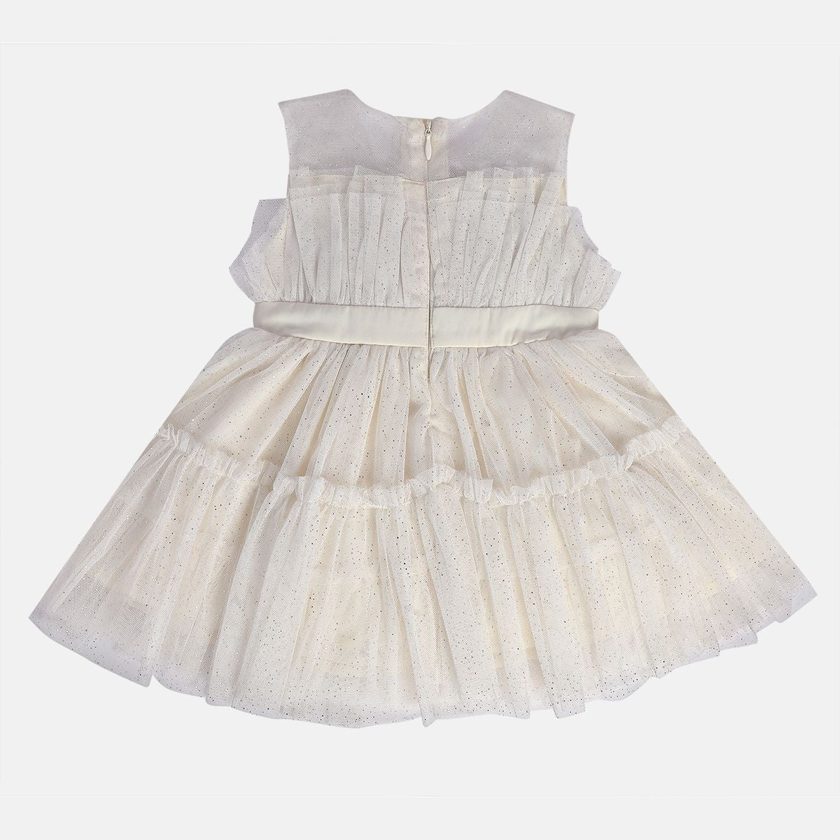 Girls White Pack Of 1 Dress
