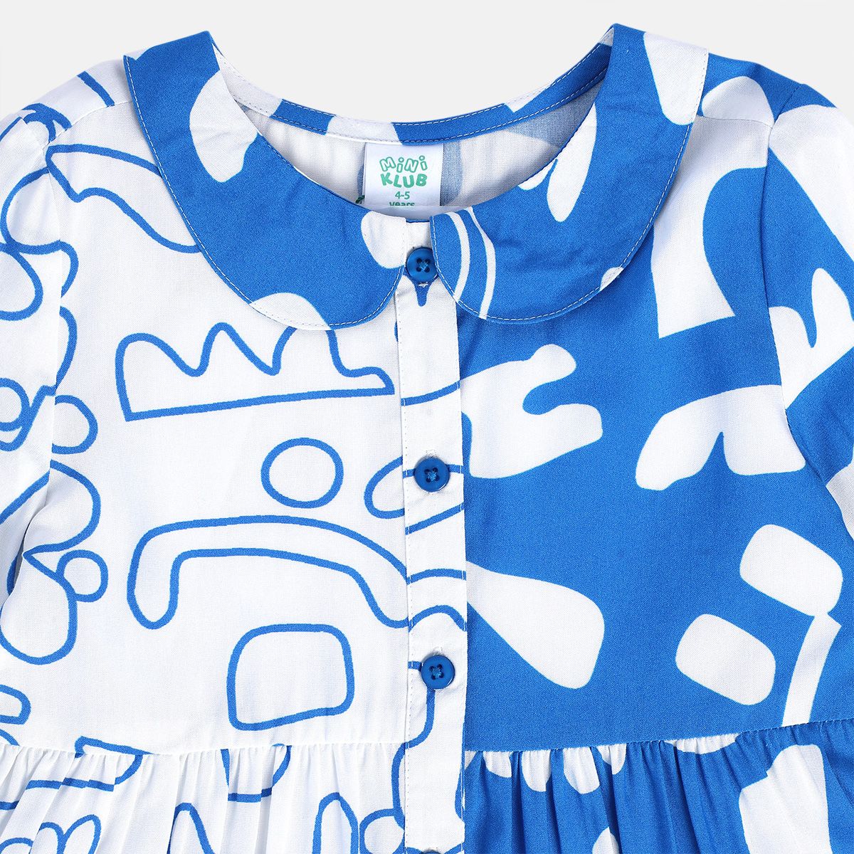 Girls Blue Woven Top
