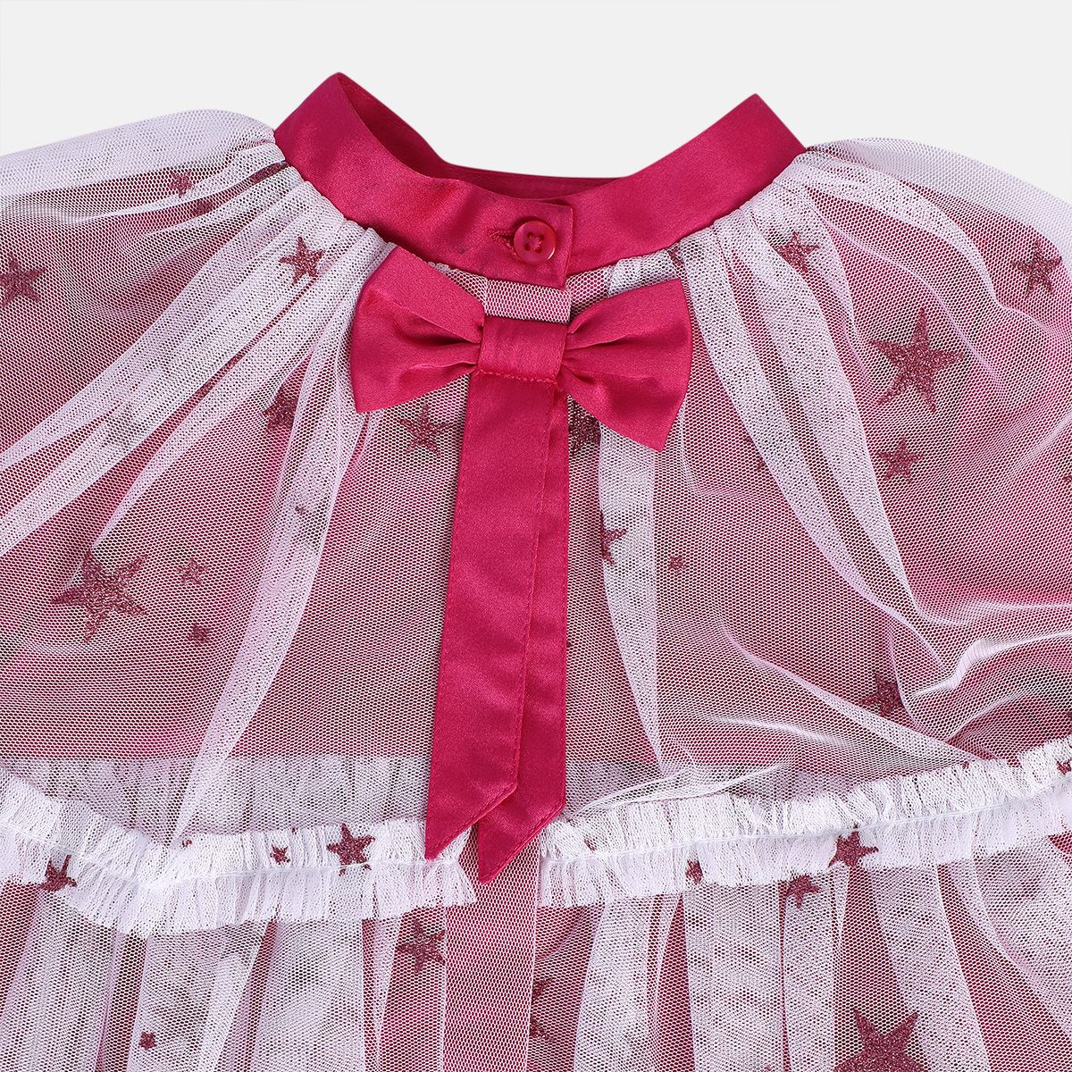 Girls Hot Pink Pack Of 1 Dress