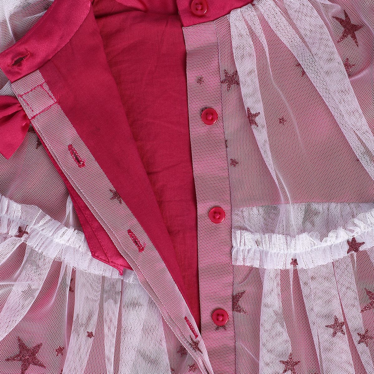Girls Hot Pink Pack Of 1 Dress