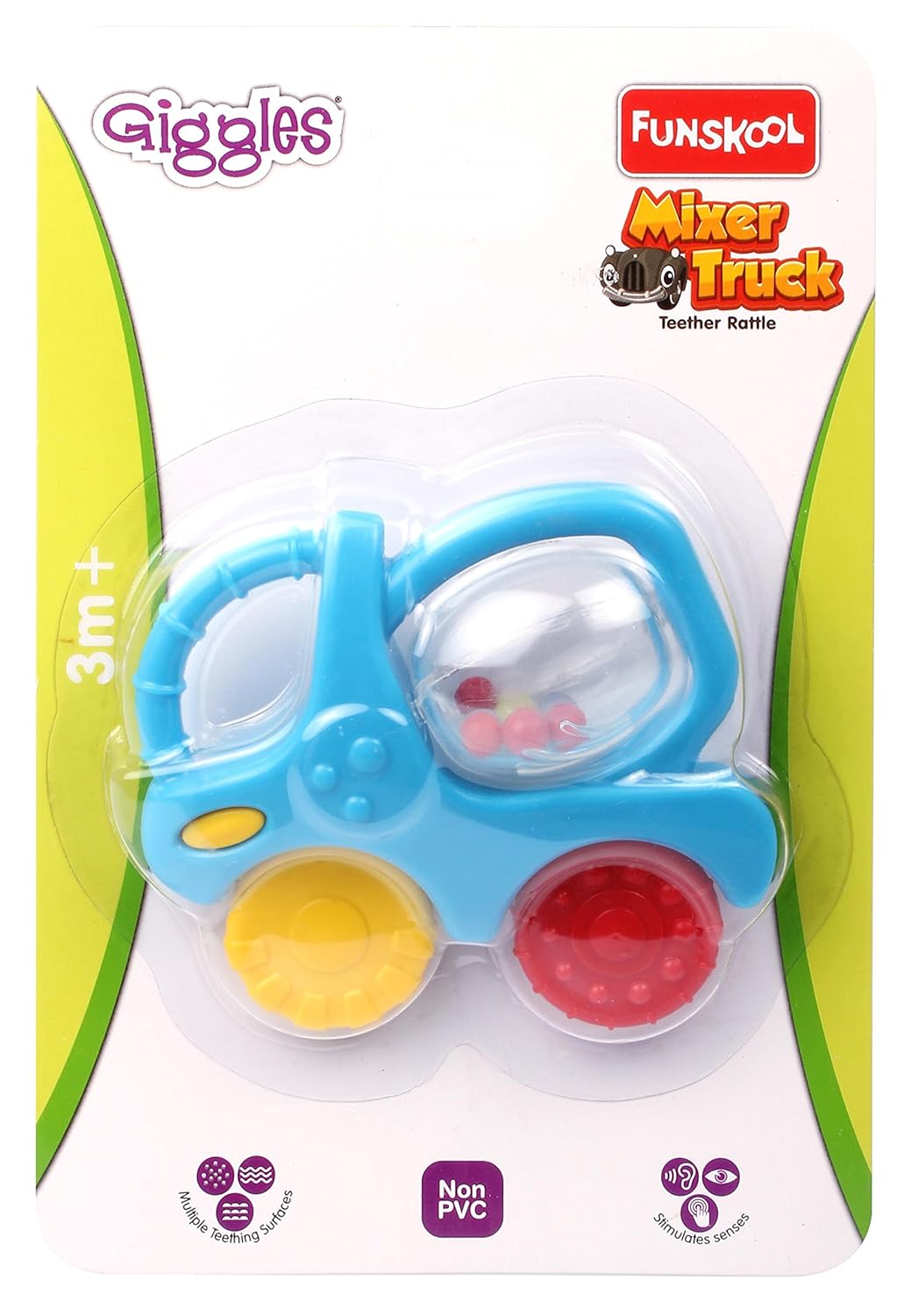 Giggles Mixer Truck Teether Rattle for Babies