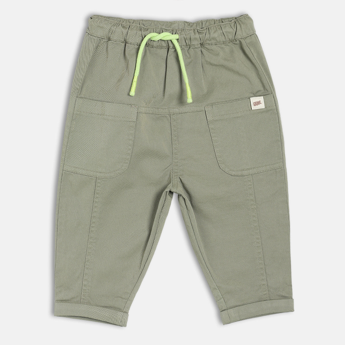 Boys Green Woven Pant