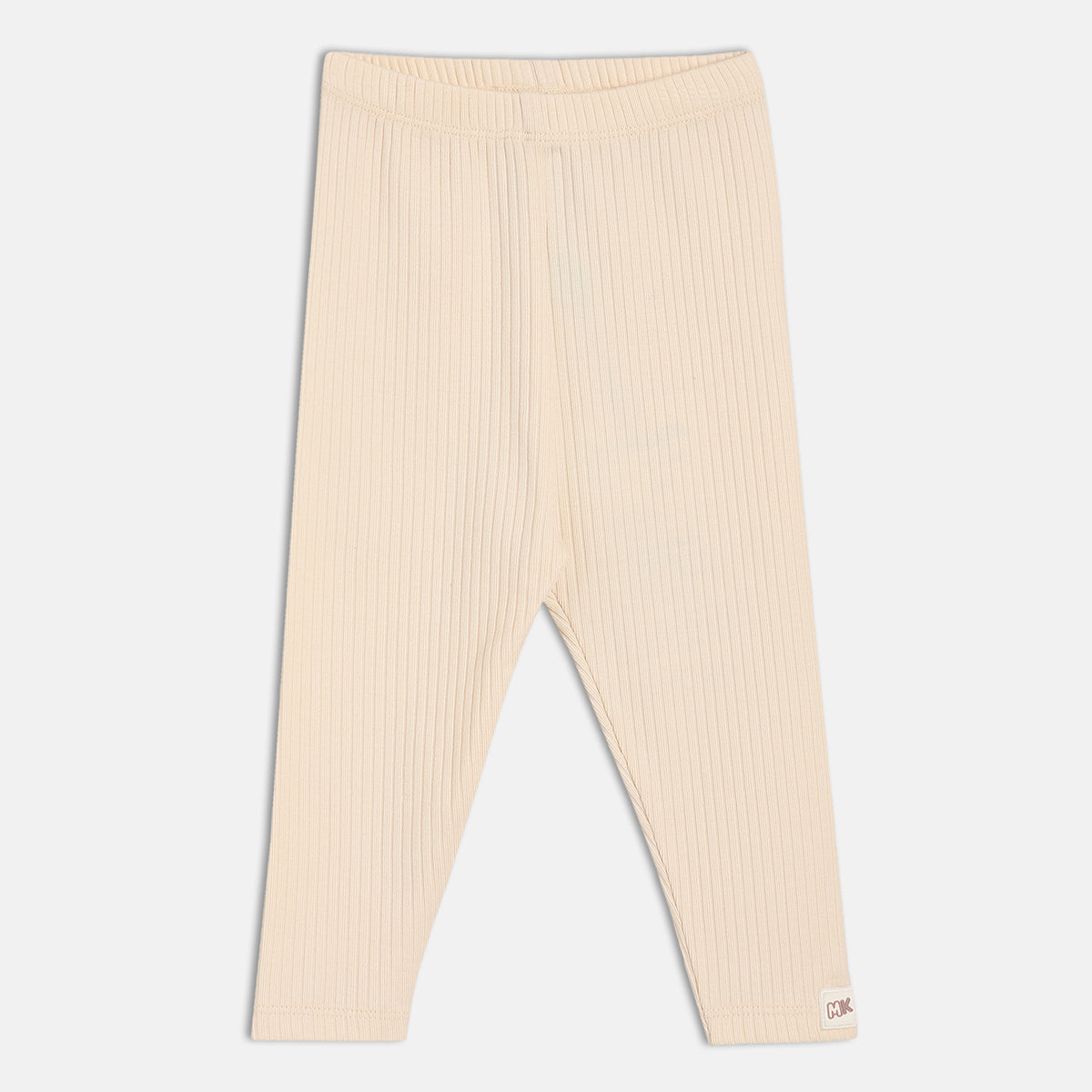 Girls Beige Full Length Legging
