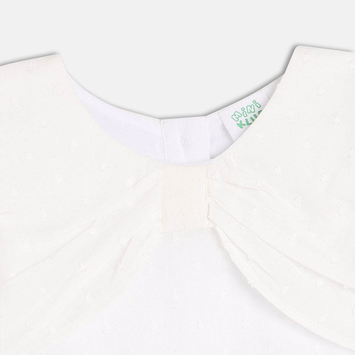 Girls White Cap Sleeve Woven Top