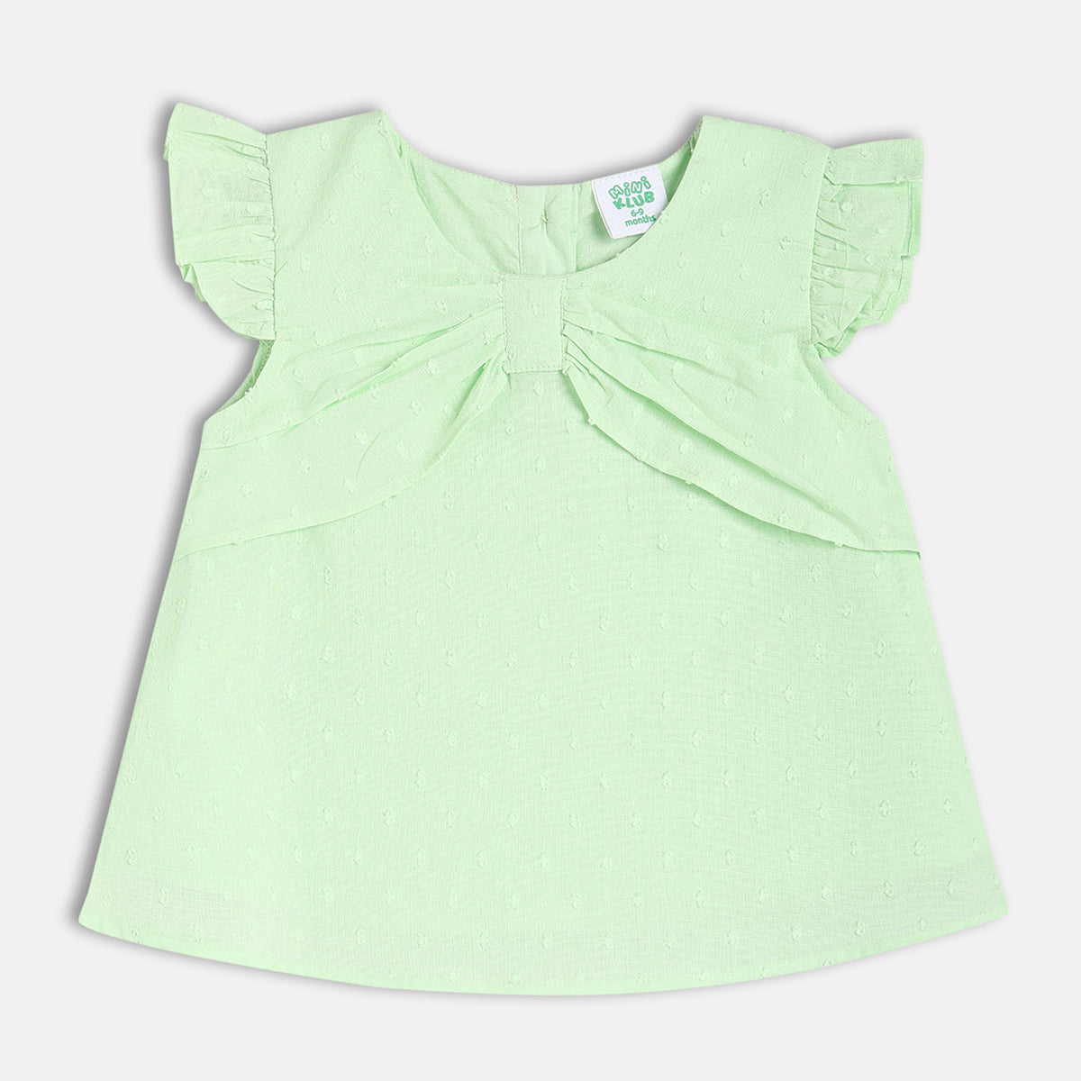Girls Blue Cap Sleeve Woven Top