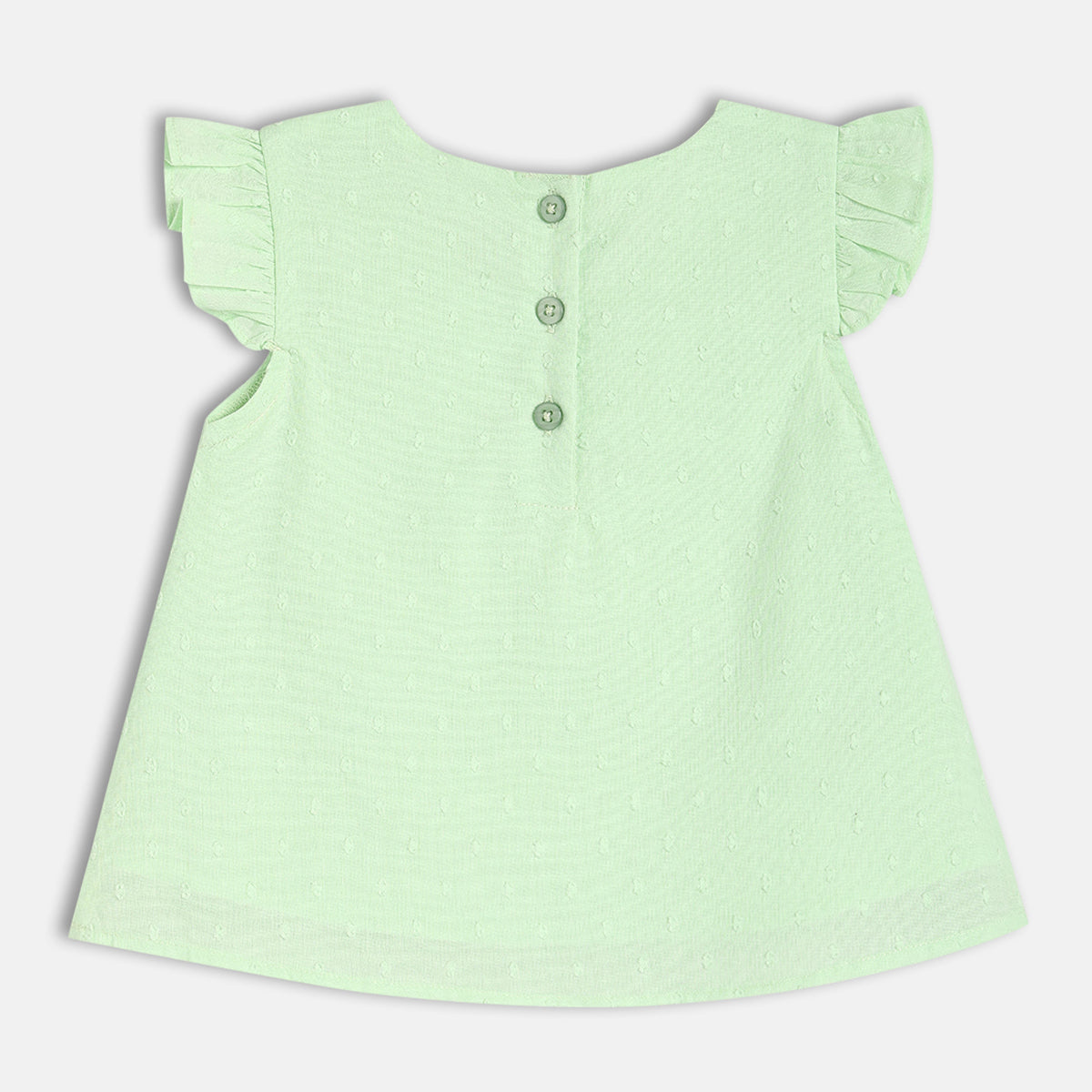 Girls Blue Cap Sleeve Woven Top